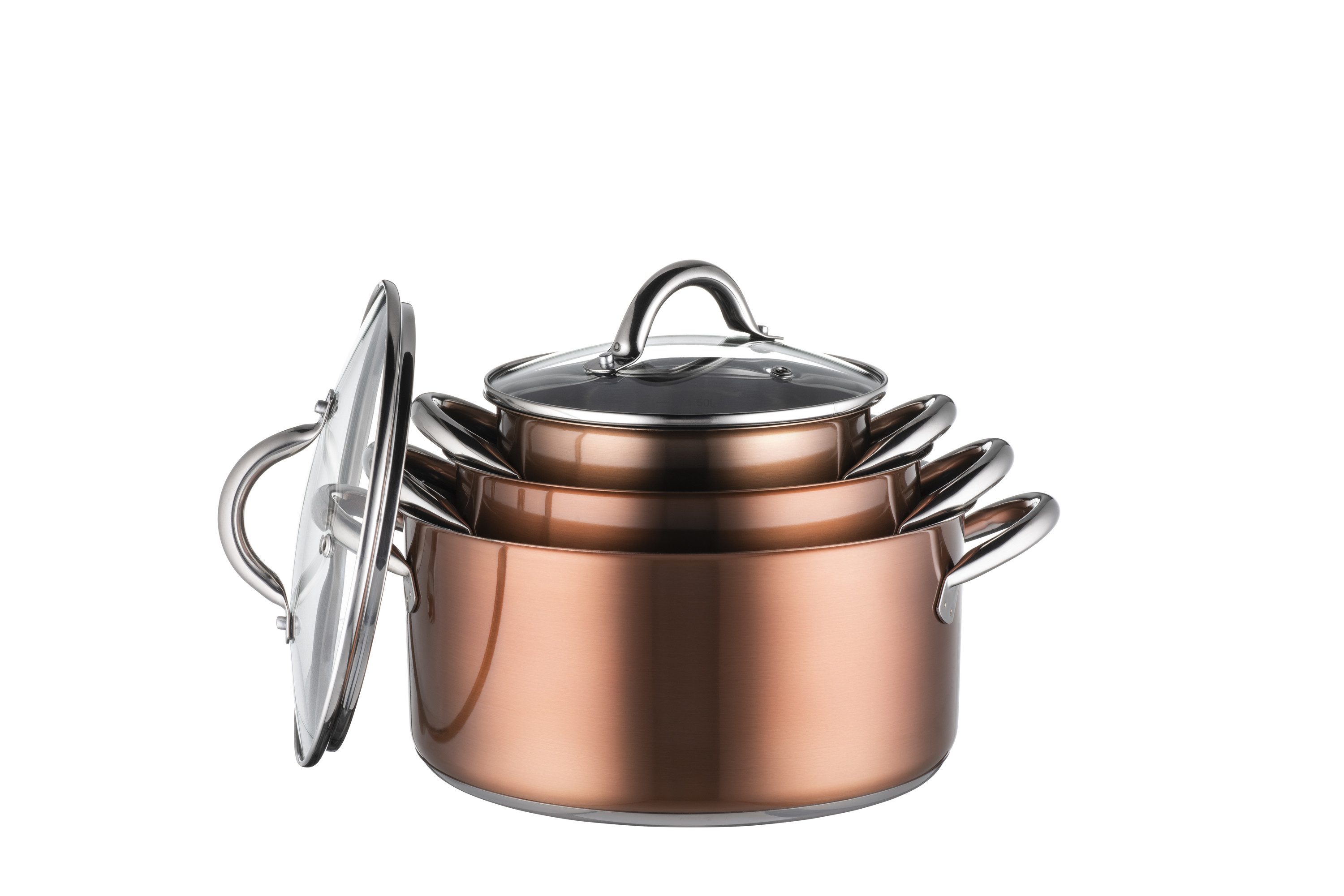 MÄSER Topf-Set Asterion, Edelstahl 18/8