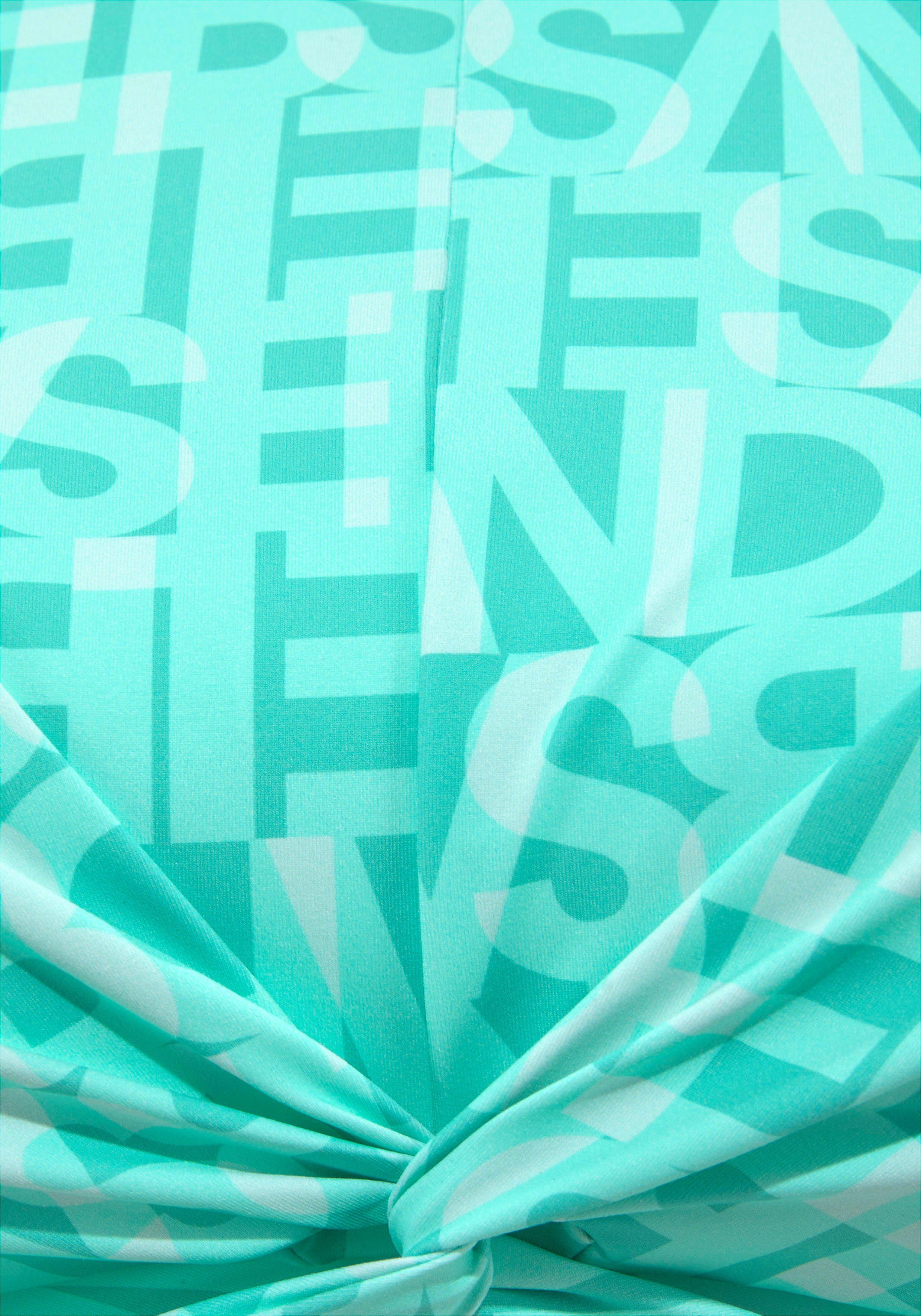 Elbsand Crop-Bikini-Top Letra, mit tollem Wording