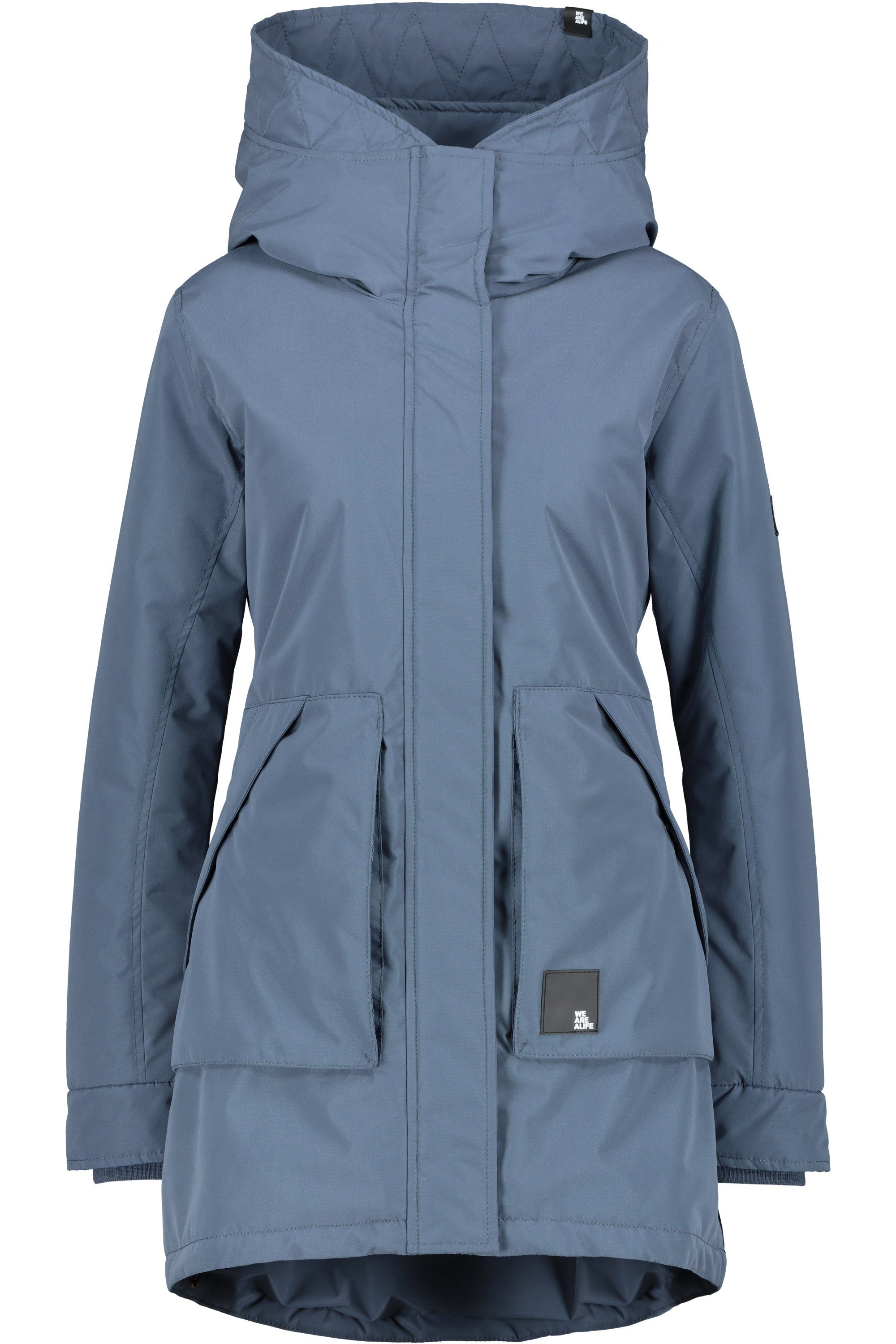 Winterjacke FloraAK Kickin & Parka Winterjacke, Alife gefütterte nightblue Damen Jacke