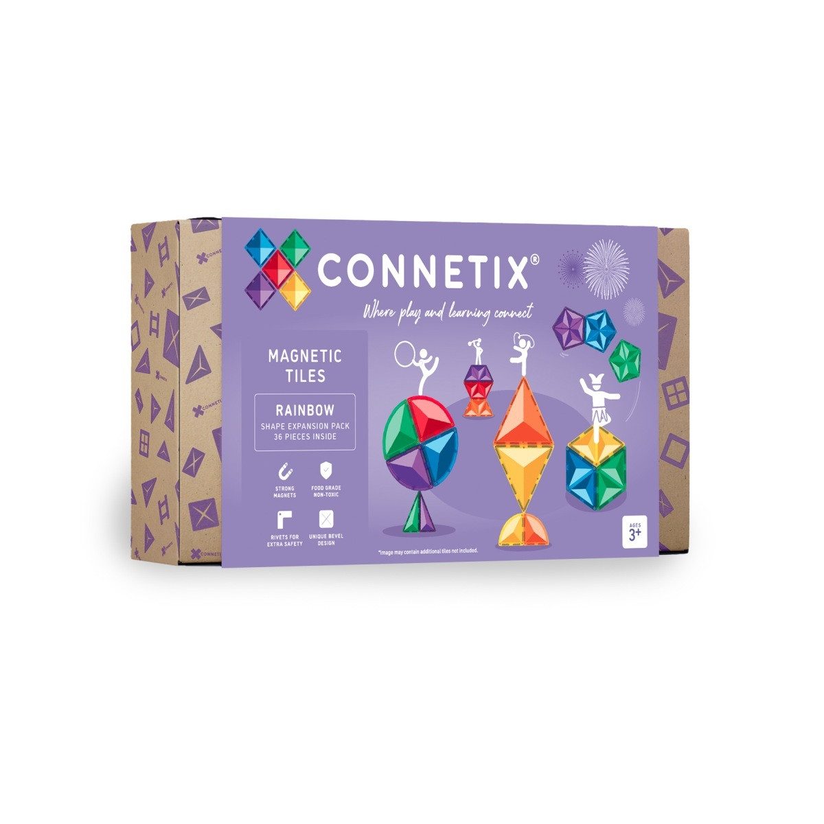 Connetix Rainbow Shape Expansion verstärkte Magnete pädagogisches Lernspiel günstig online kaufen