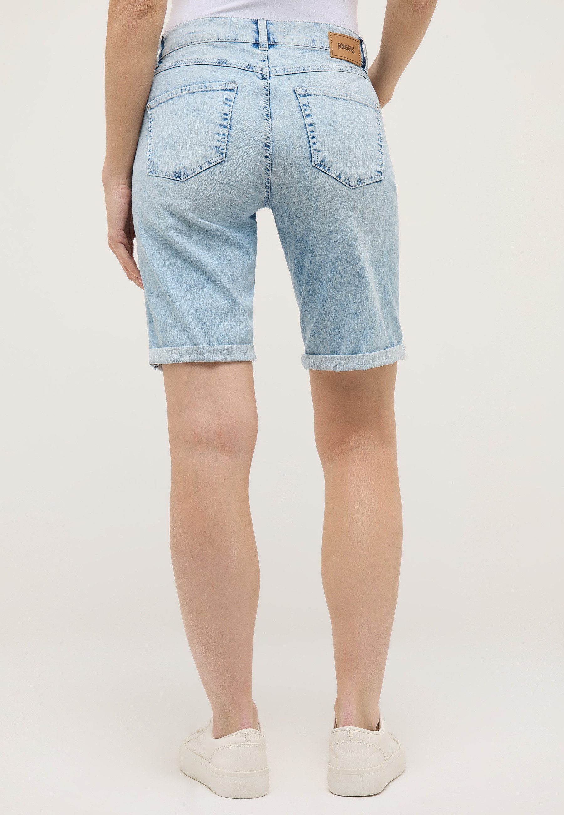 ANGELS Bermudas BERMUDA TURN UP 5-Pocket-Jeansbermuda mit Aufschlag und Stretch