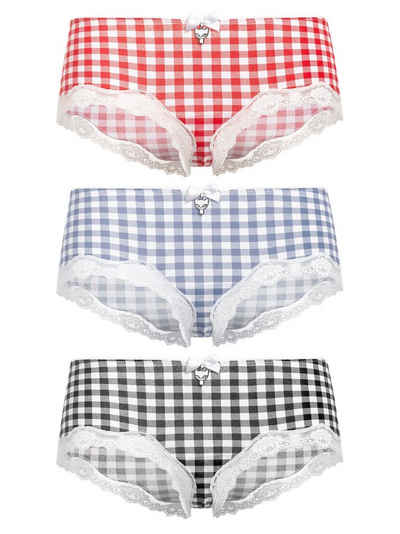 Pussy Deluxe Hipster Plaid 3er Set Hipster (Set, 3er-Pack)