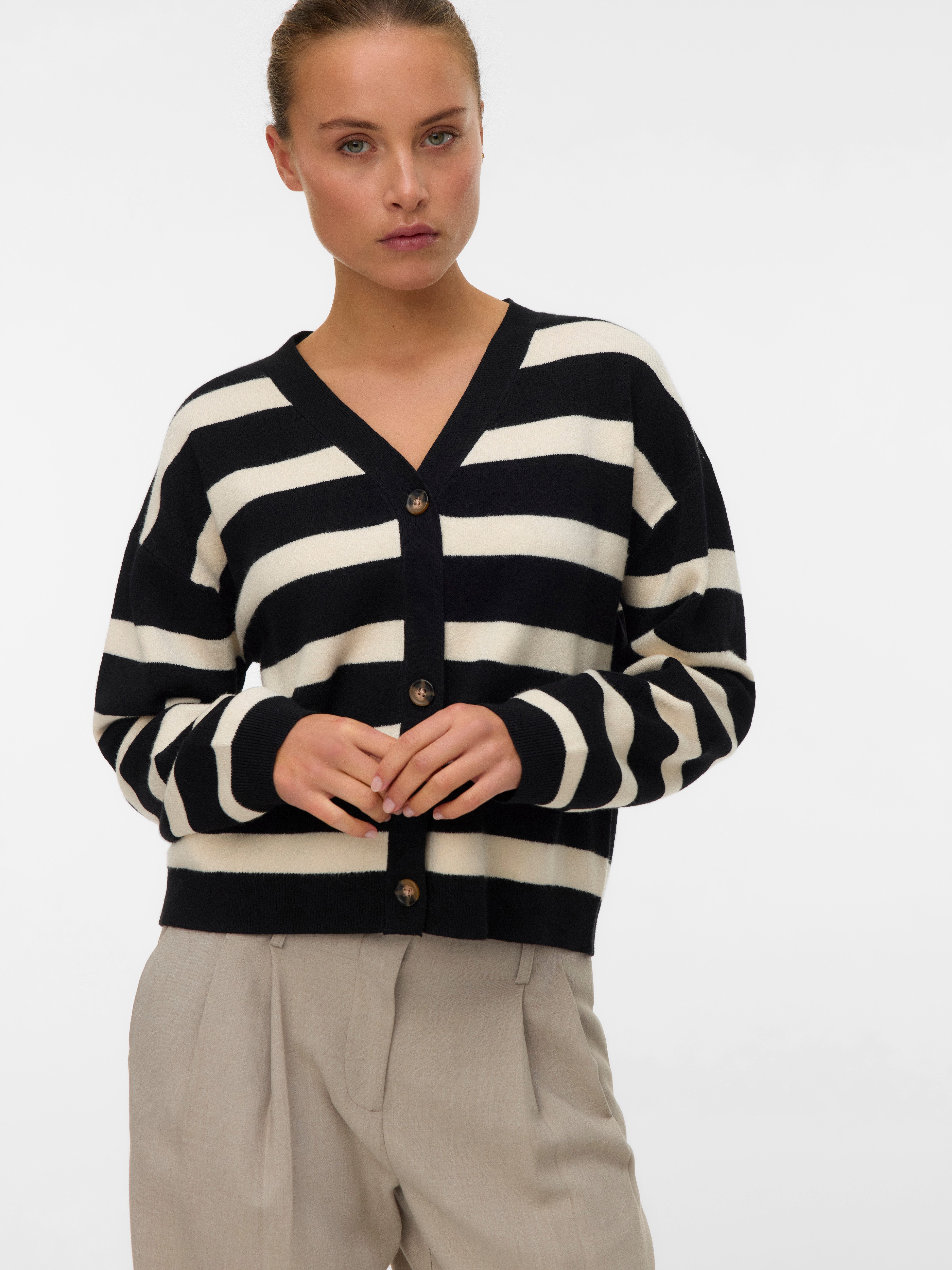Vero Moda Strickjacke VMSABA FULL NEEDLE LS V-NECK CARDI NOOS günstig online kaufen