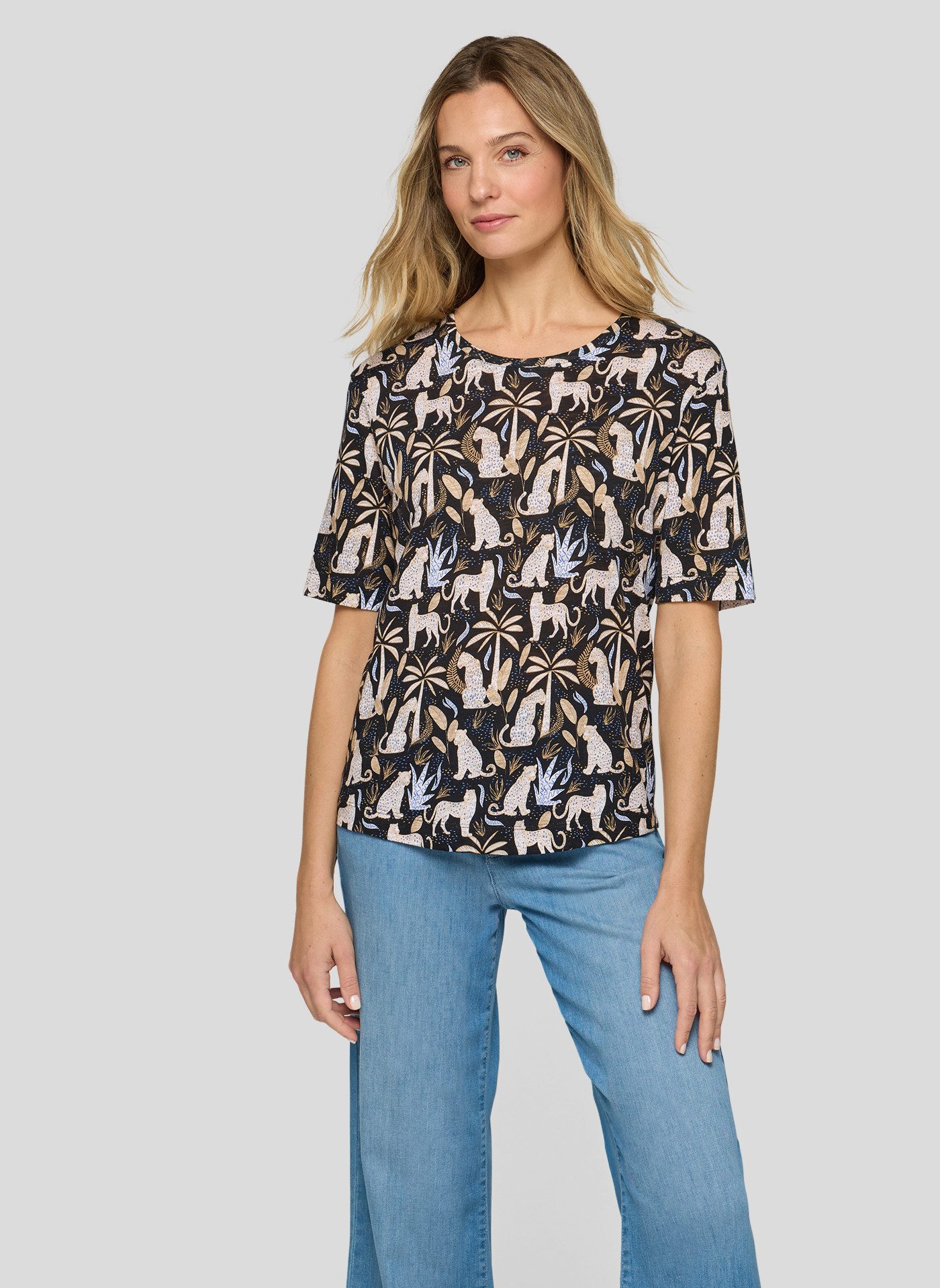 Rabe T-Shirt mit grafischem Muster