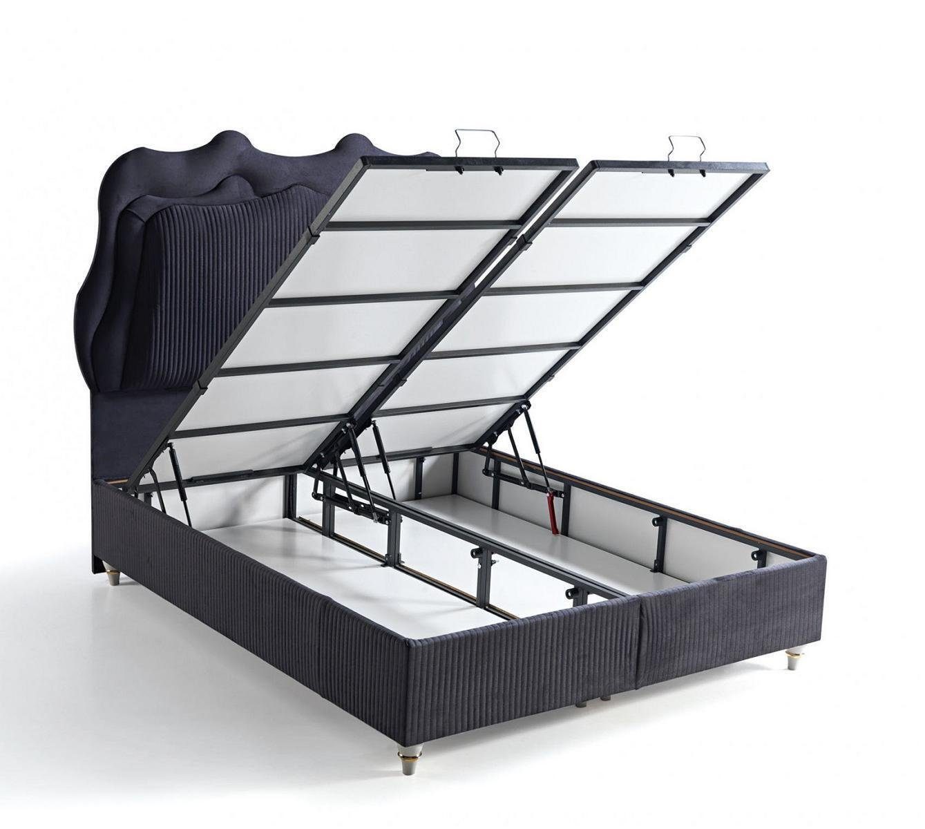 JVmoebel Bett Bett Made Möbel Betten (Bett), Europe In Luxus Schlafzimmer Design Betten Modern Polster