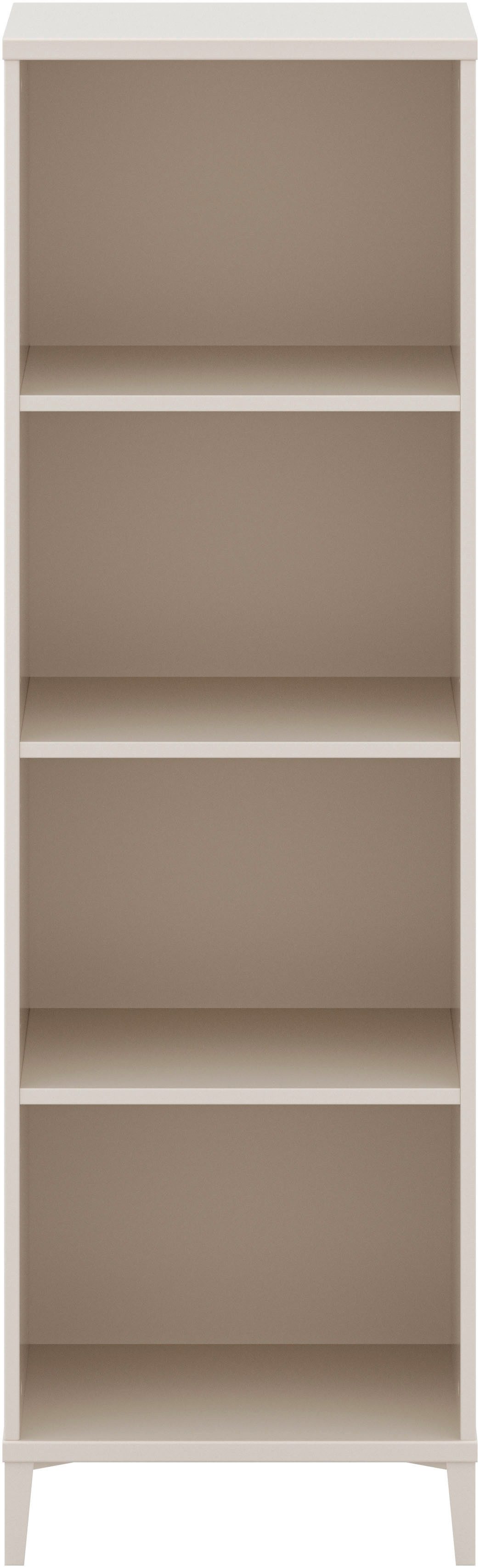 YUNY by PAIDI Standregal SISTER LOU mit 4 offenen Fächern, 48x155x38cm, stabiles und langlebiges Regal in Beige, geprüfte Qualität