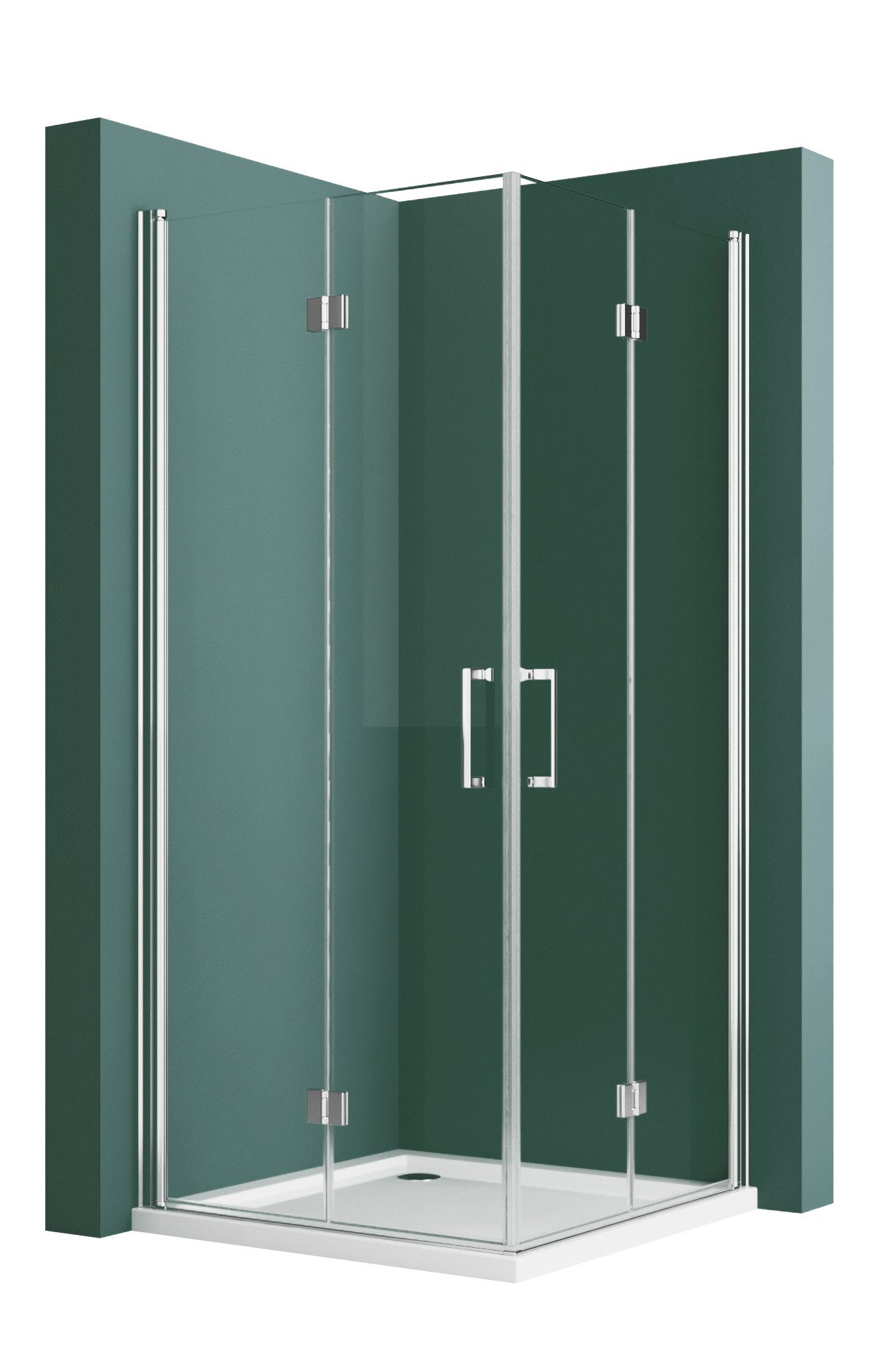 Hopibath Eckdusche 90x80 80x80 Falttür Duschkabine günstig online kaufen