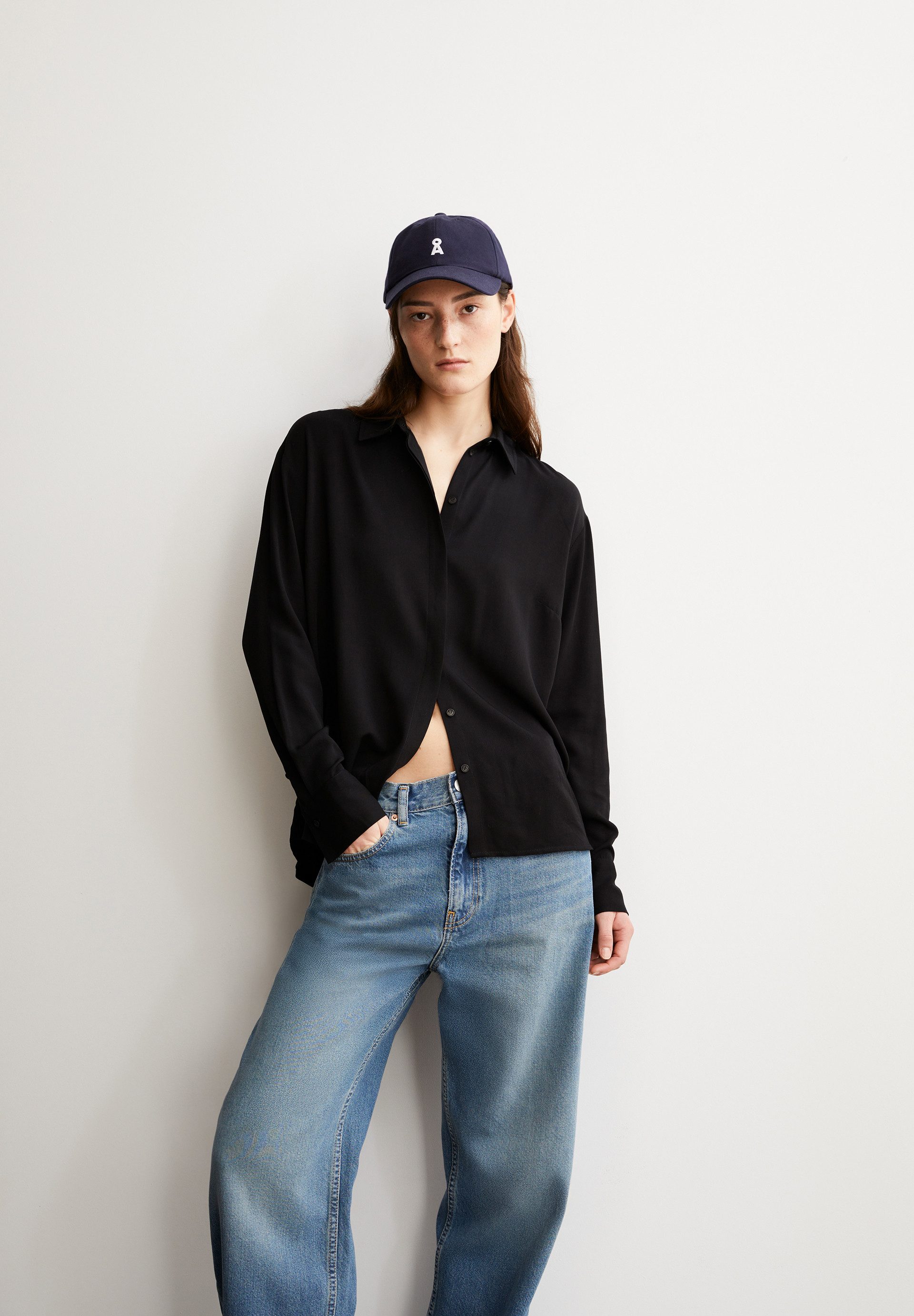Armedangels Langarmbluse LARISAANA Bluse aus LENZING™ ECOVERO™ Viskose Relaxed Fit