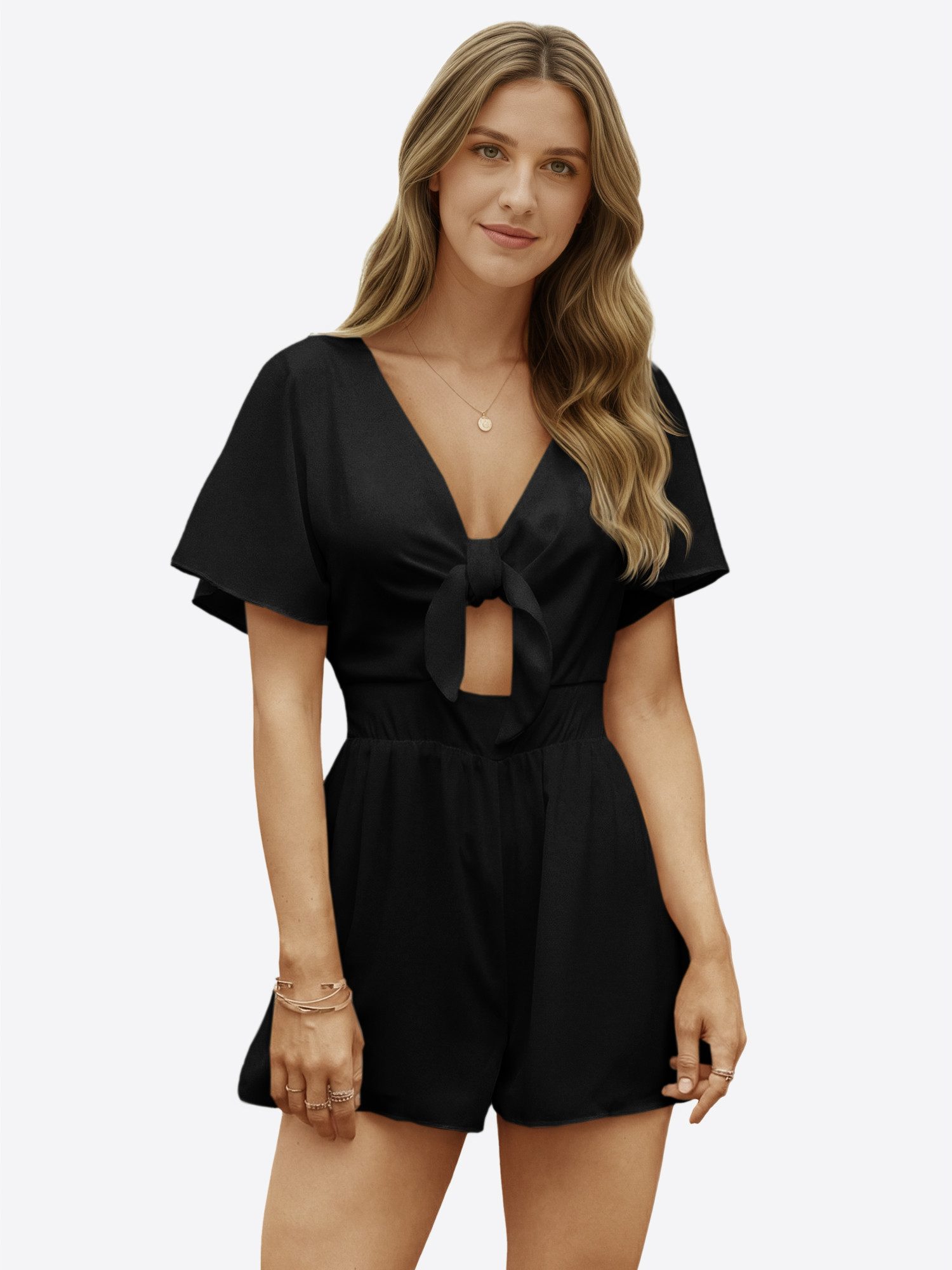 Imily Bela Strampler Damen Sexy lockere Jumpsuit (Packung, 1-tlg., 1per-Pack) Einfarbig