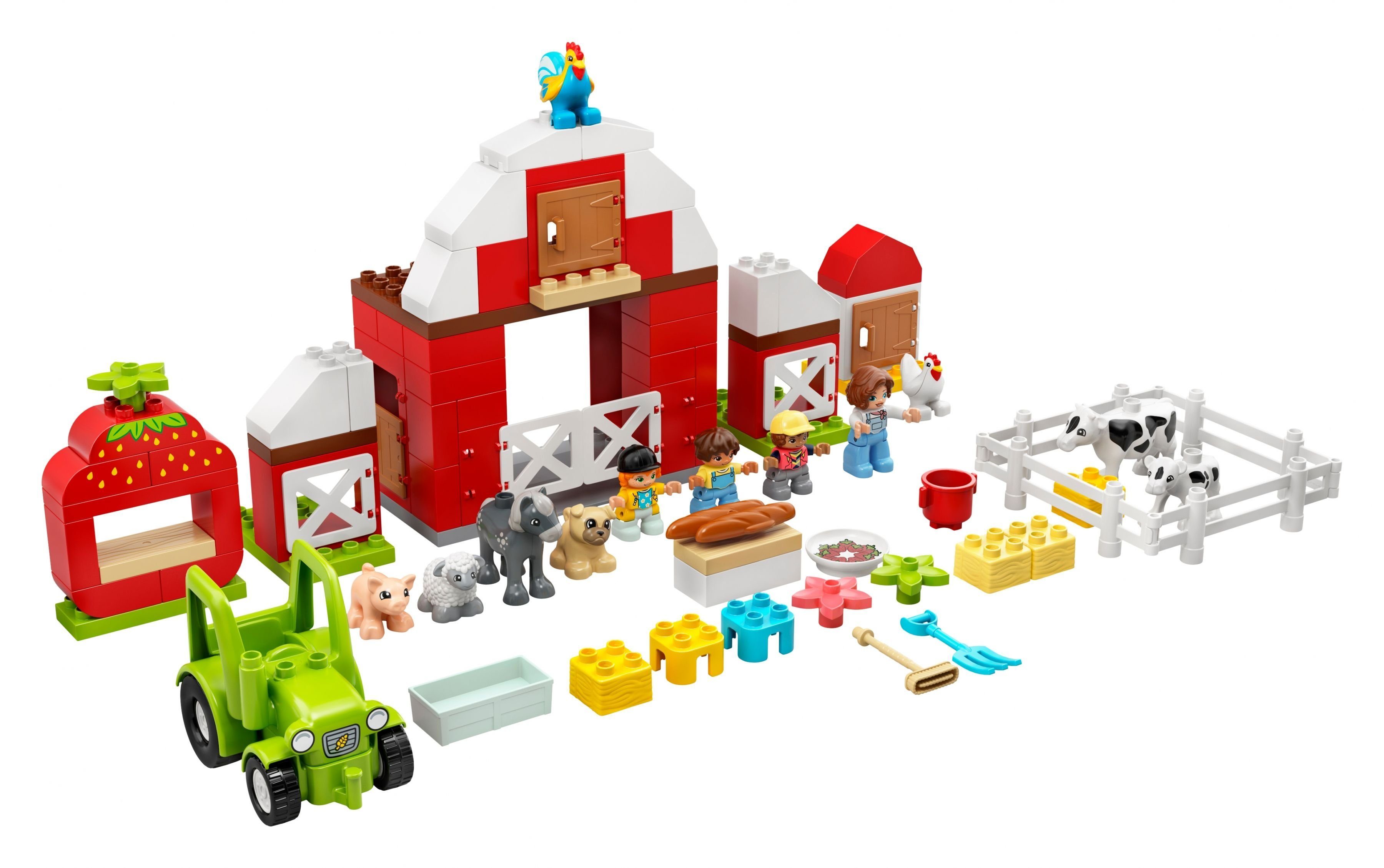 Tierpflege, Traktor 97 Konstruktionsspielsteine und DUPLO® (Set, LEGO® St) LEGO® - Scheune,