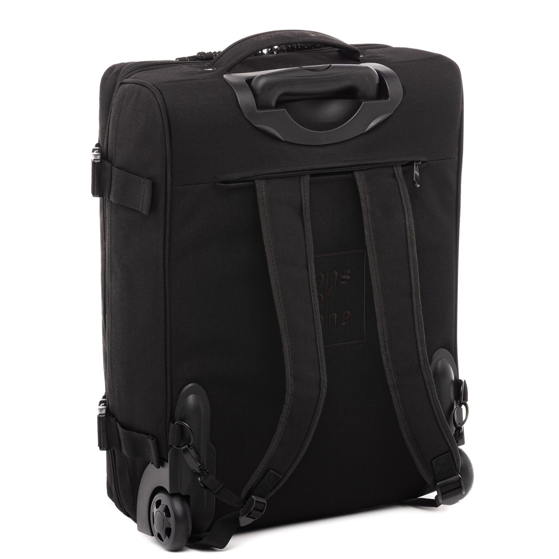 SONS OF ALOHA Koffer Backpacker Rucksack mit Rollen 3 in 1 Handgepäck  55 cm, 2in1 Hybrid Handgepäck Koffer 2 Rollen & Rucksack aus Plastikflaschen