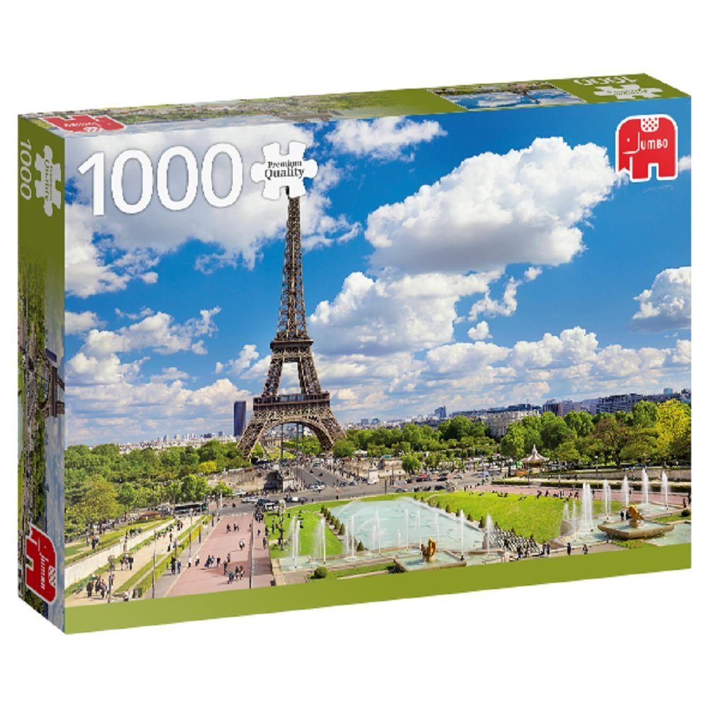 Jumbo Spiele Puzzle 18847 Der Eiffelturm im sommerlichen Paris, 1000 Puzzleteile