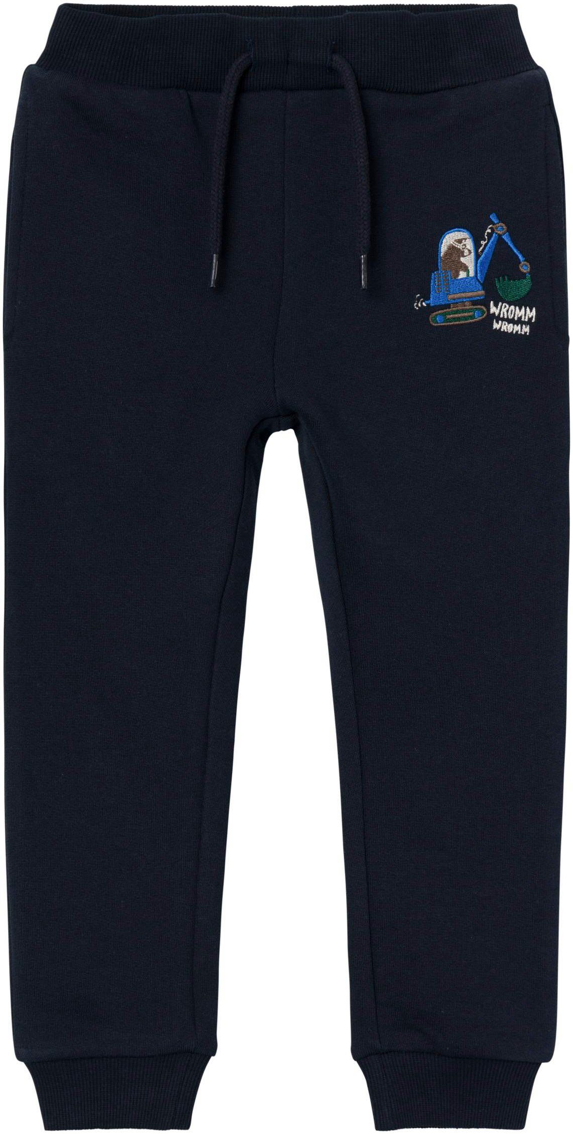 Name It Jogginghose NMMLEI SWE PANT BRU PB, Details : Elastischer und  verstellbarer Bund,