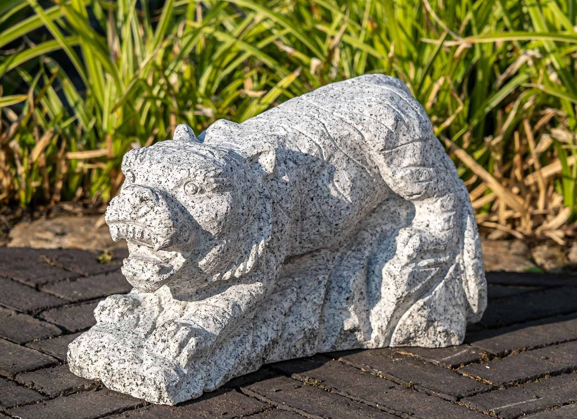 gegen witterungsbeständig UV-Strahlung. Gartenfigur Granit – sehr Tiger, Tierfigur und Frost, IDYL – ein Regen Naturprodukt – IDYL Granit-Stein robust