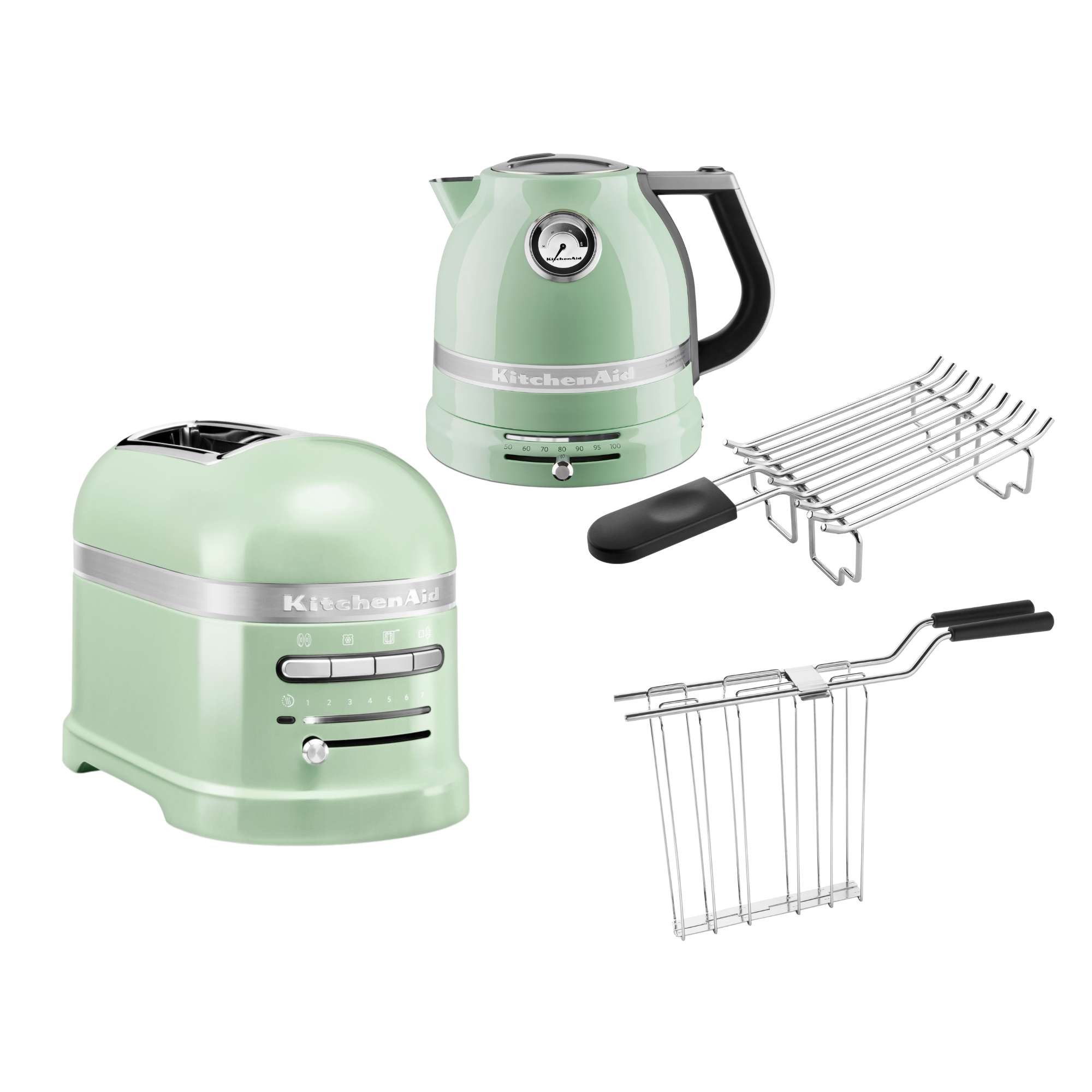 Toaster KitchenAid Artisan Wasserkocher, 2 Scheiben Toaster, Brötchenaufsatz