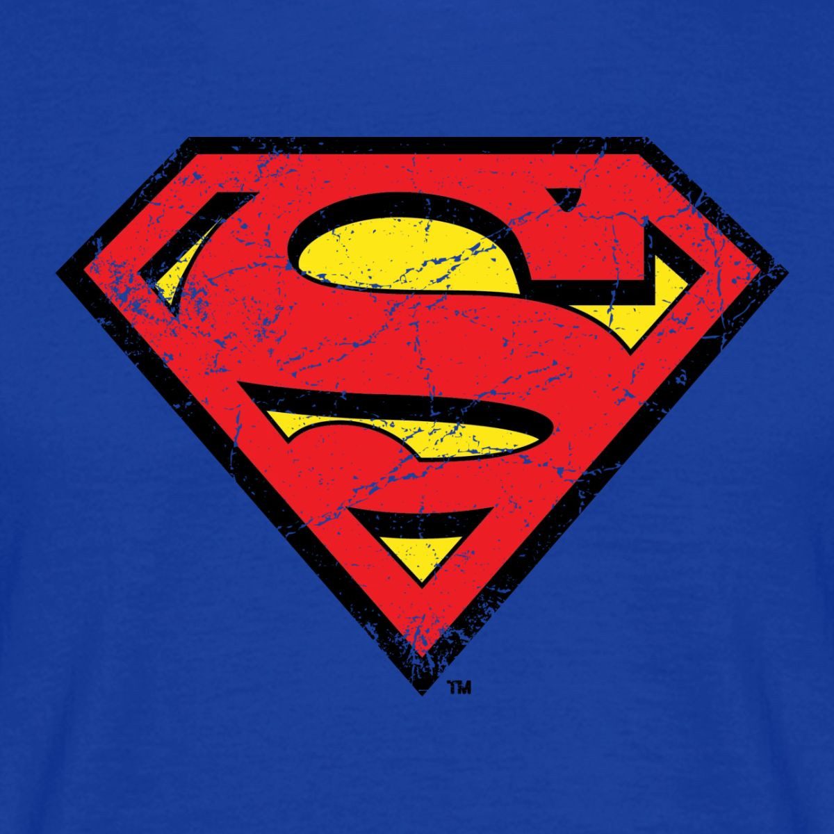 Spreadshirt T-Shirt DC Comics Superman Logo Used Look Karneval Männer T-Shirt (1-tlg)