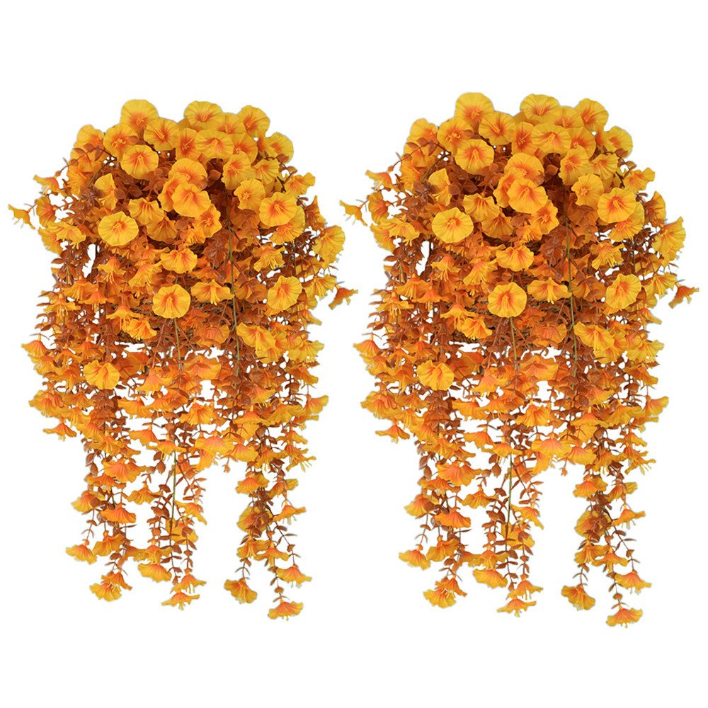 Kunstblumenstrauß 2 Stück Künstlich Hängende Blumen, Kunstblumen Veilchen Hängend, Minicloss