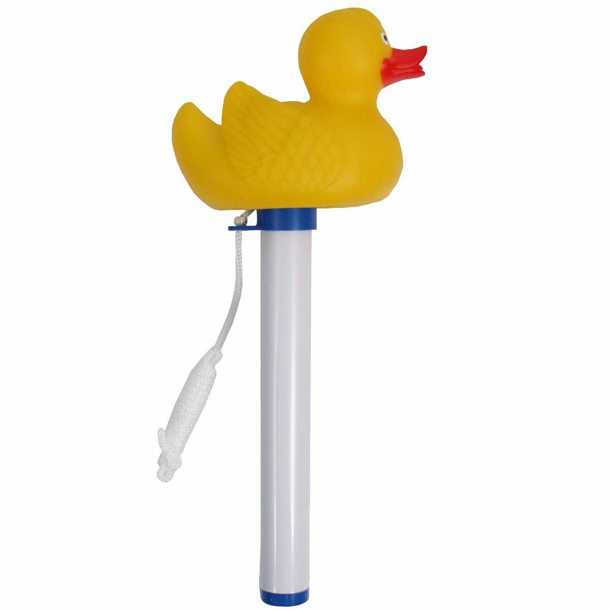 440s Schwimmthermometer 440s Pool Thermometer Ente, Stück, mit Schnur zum Fixieren