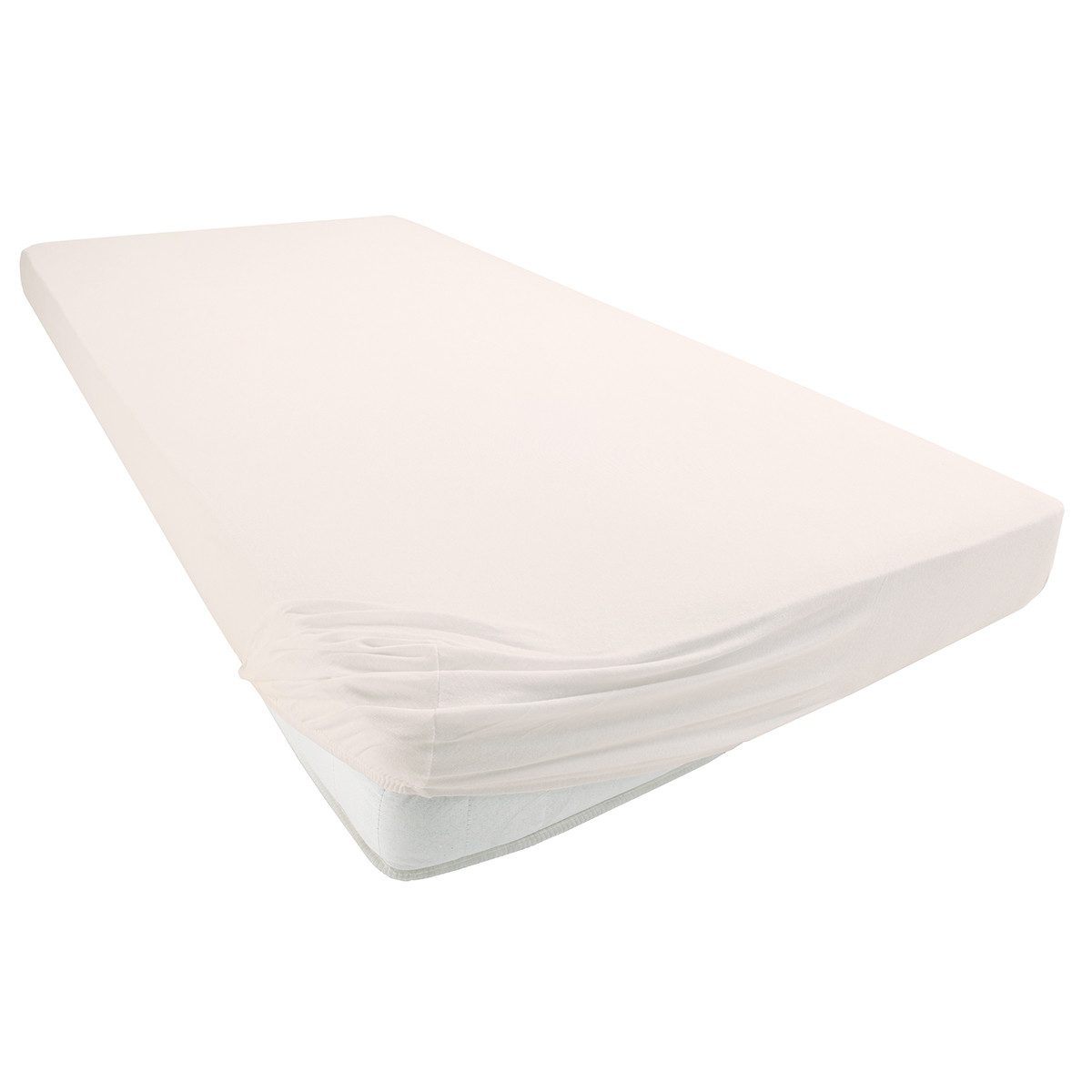 Visaggio Spannbettlaken Jersey aus 100% Baumwolle Boxspringbett / Wasserbett Spannbetttuch, Jersey, Gummizug: rundum, Spannbettlaken, für Matratzenhöhen bis 32  – Bild 3 von 4