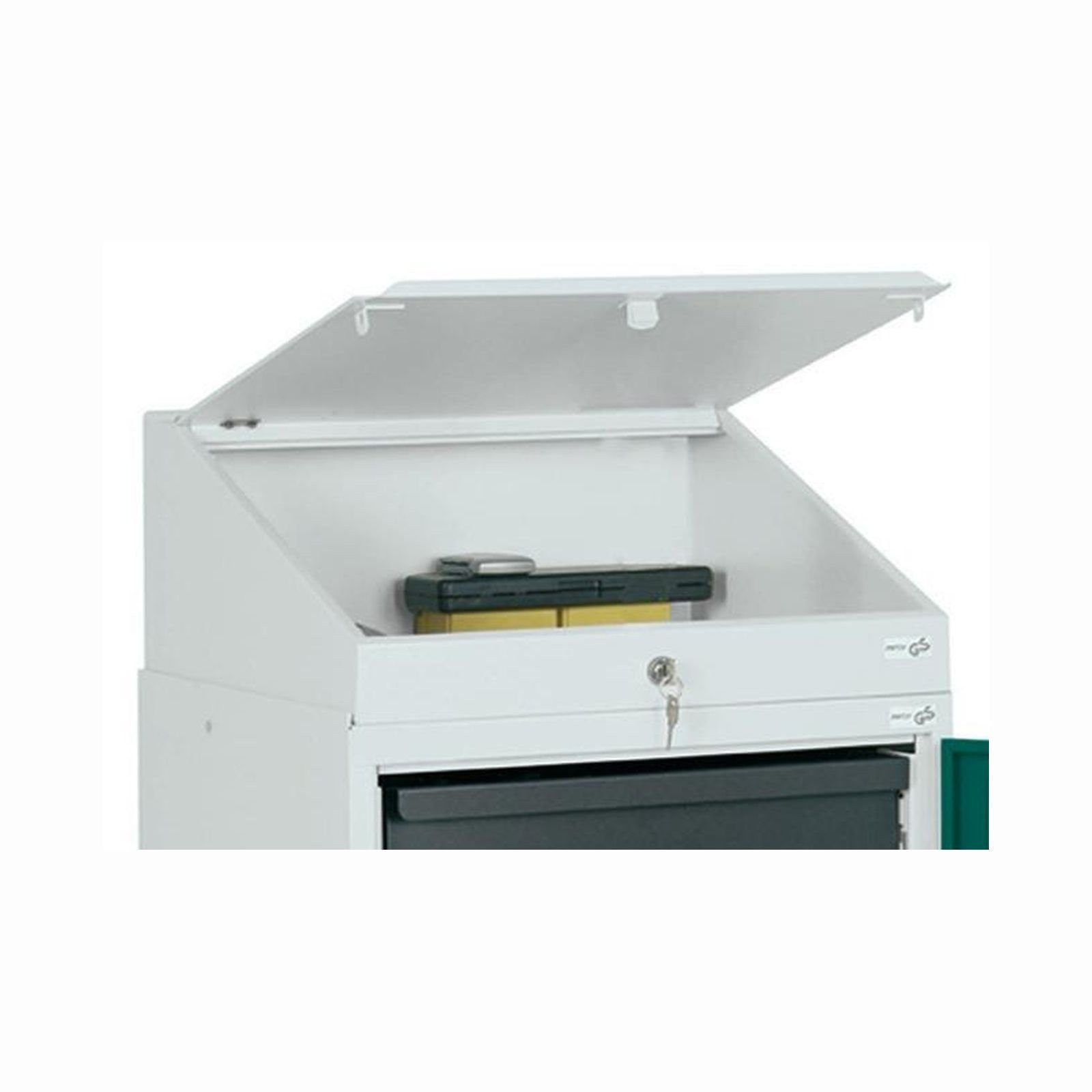 STUMPF Mehrzweckschrank-Set Stumpf Schreibpultaufsatz 3000 lichtgrau für Schränke 1.000 x 500...