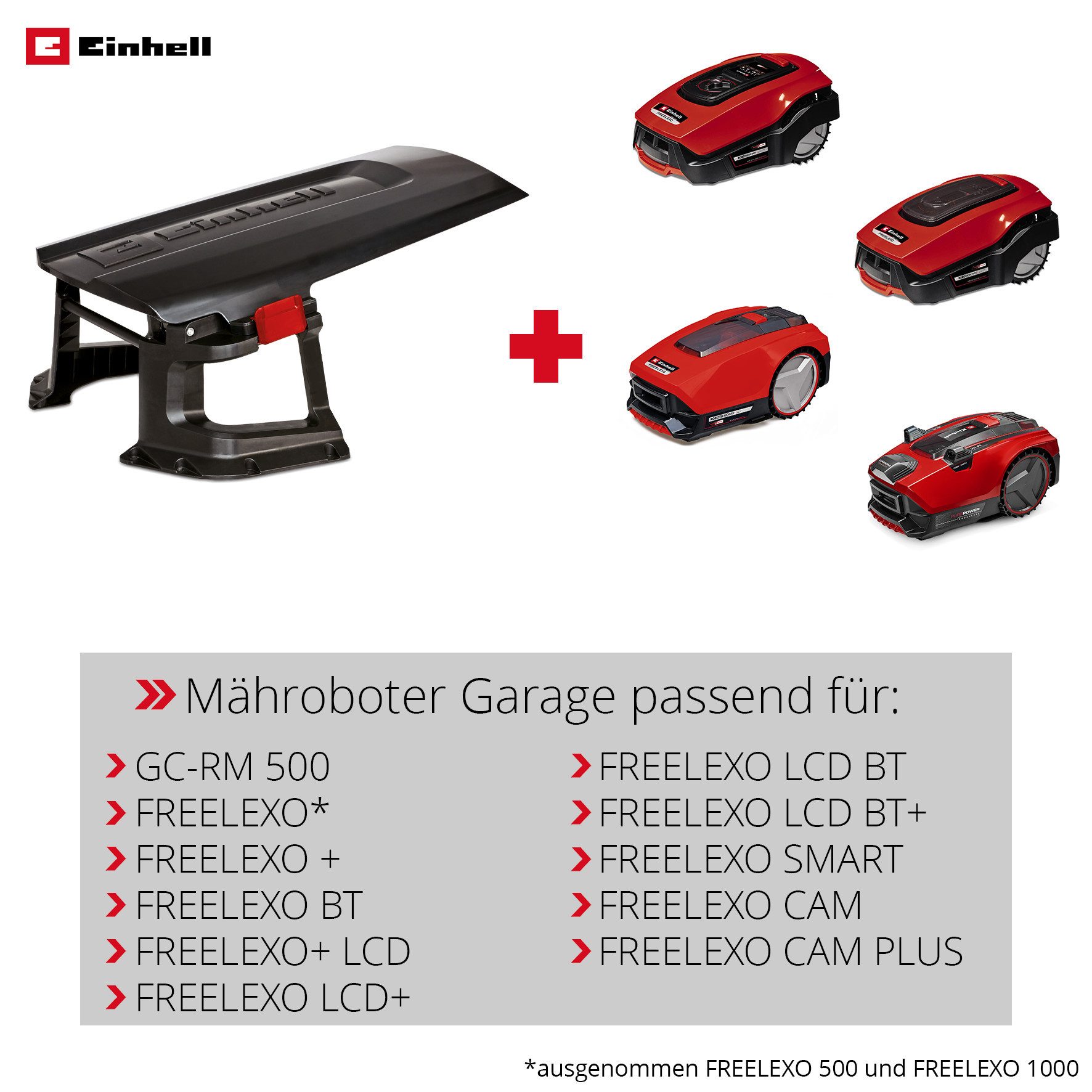 Einhell Mähroboter-Garage, BxTxH: 59x77x39,5 cm, für alle Mähroboter der FREELEXO Serie sowie »GC-RM 500«
