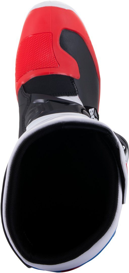 Alpinestars Tech Stiefel 3 Black/White/Red/Blue Motocross Motorradstiefel