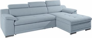 sit&more Ecksofa Top Andiamo L-Form, wahlweise mit Bettfunktion, inklusive Kopfteilverstellung