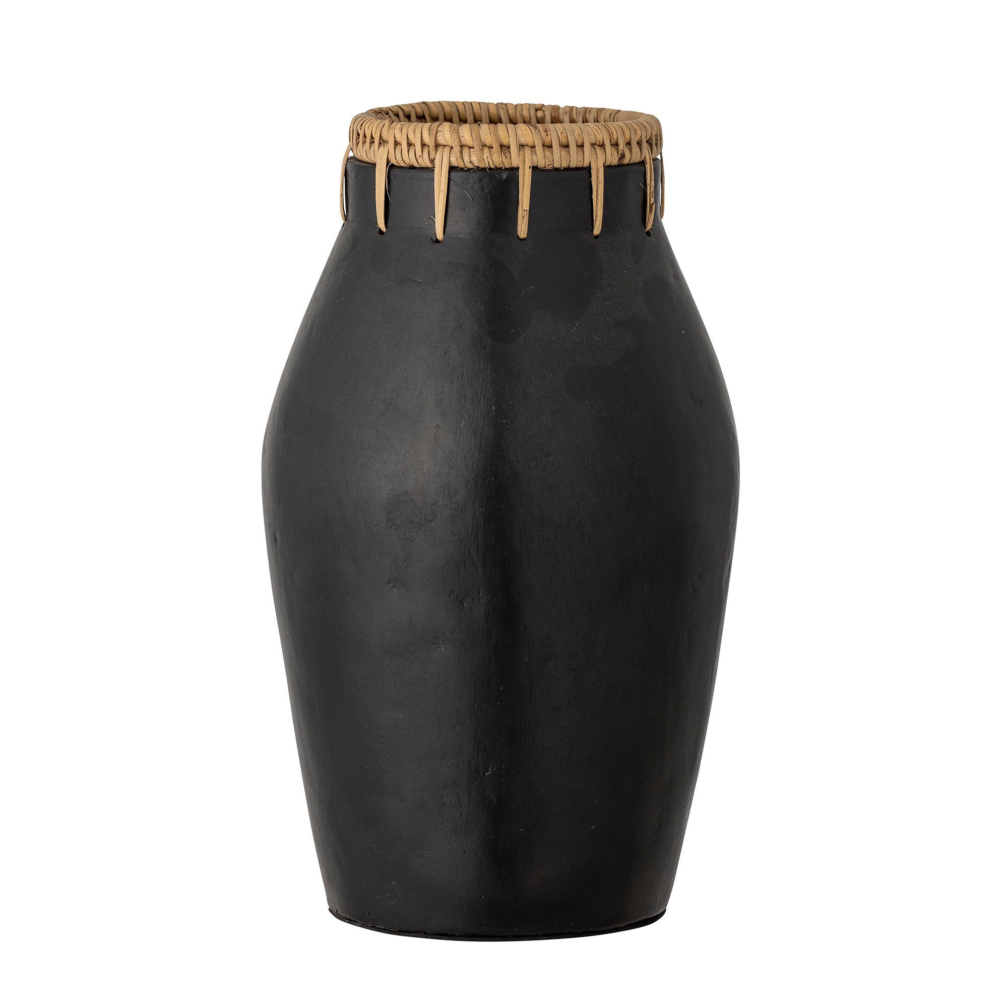 Bloomingville Dekovase Bloomingville Dixon Deko-Vase, Schwarz, Terrakotta