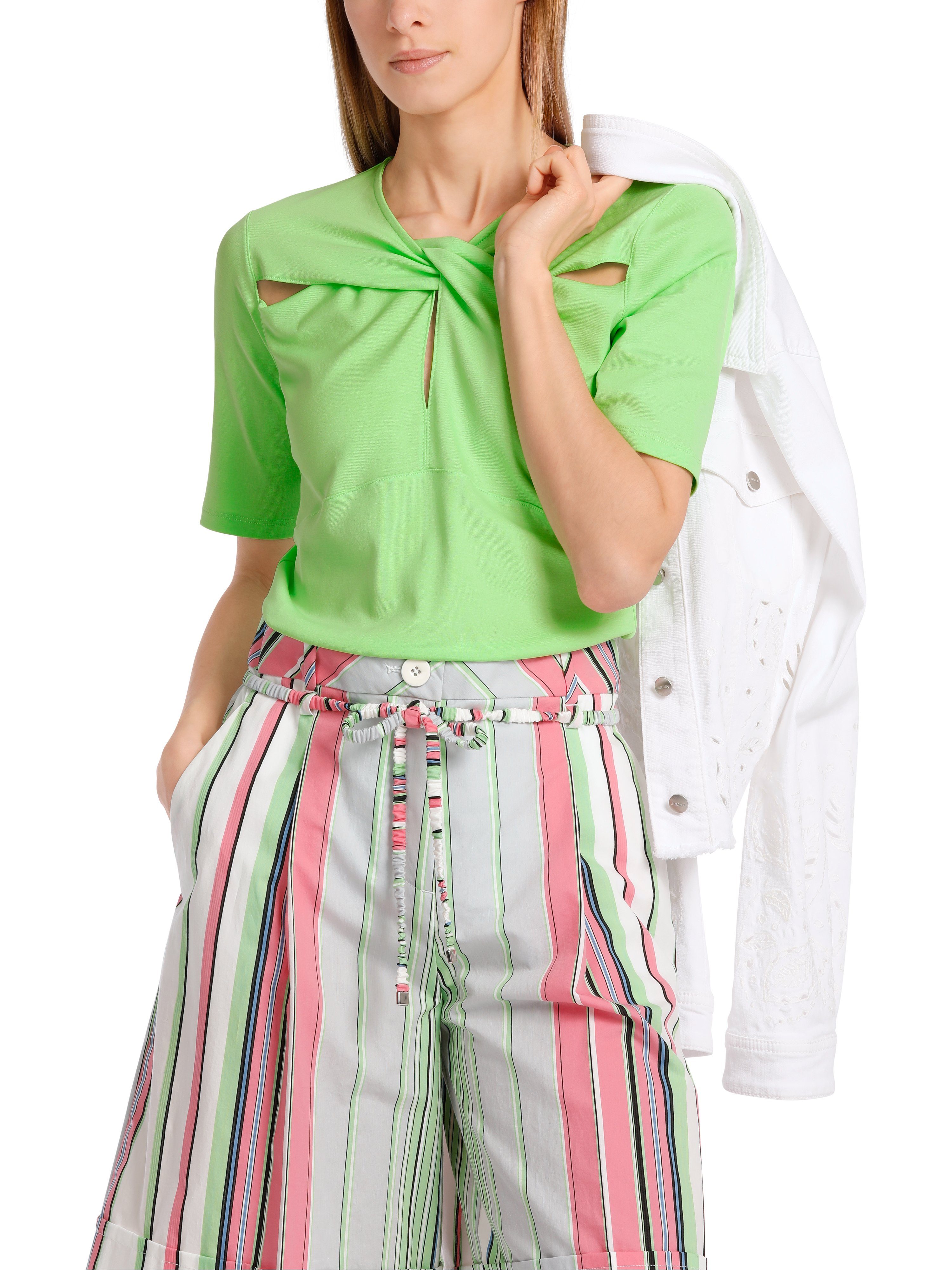 Marc Cain T-Shirt "Collection Beach House" Premium Damenmode Mit Knoteneffe günstig online kaufen