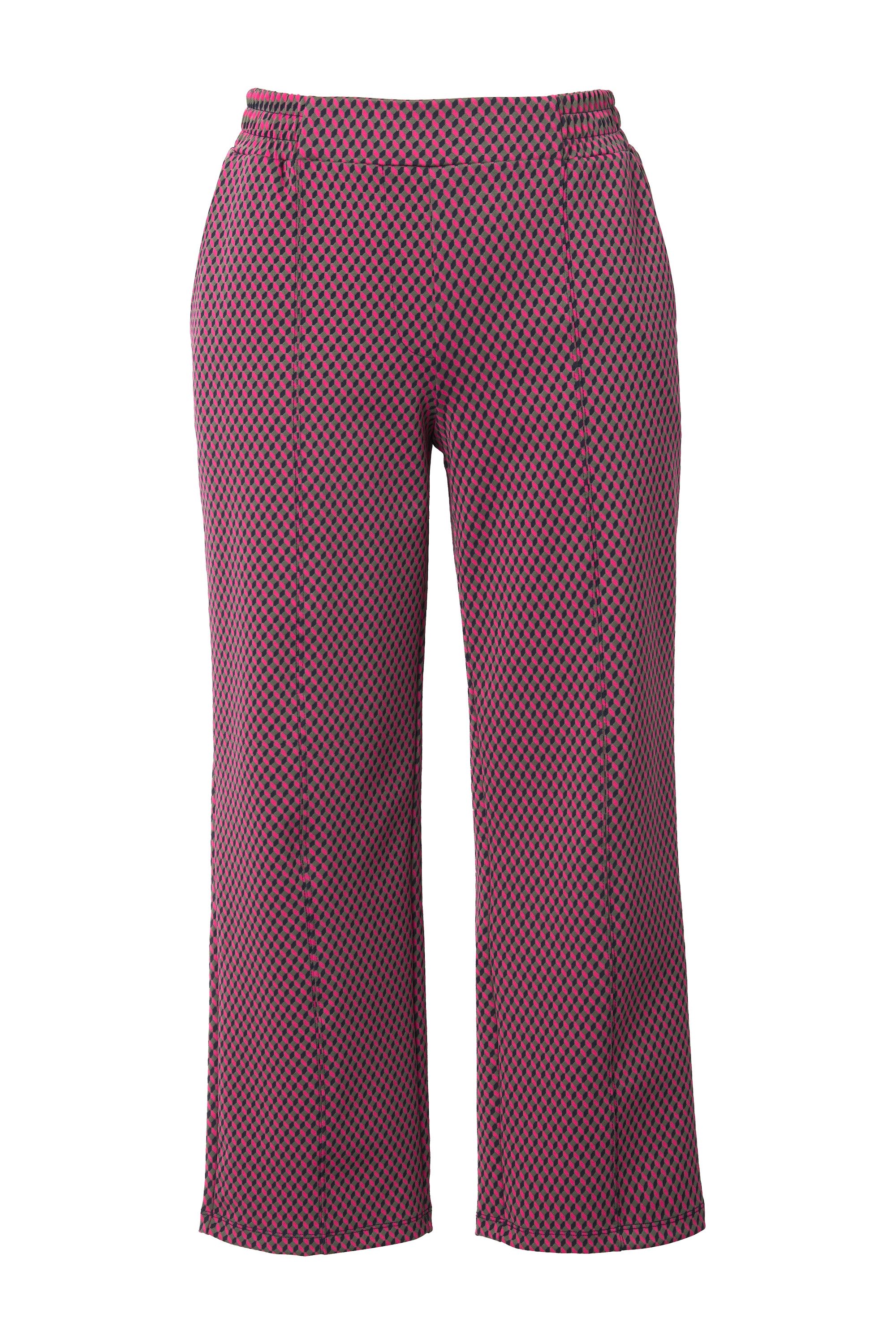 Ulla Popken Schlupfhose Jacquard-Hose gerades Bein günstig online kaufen
