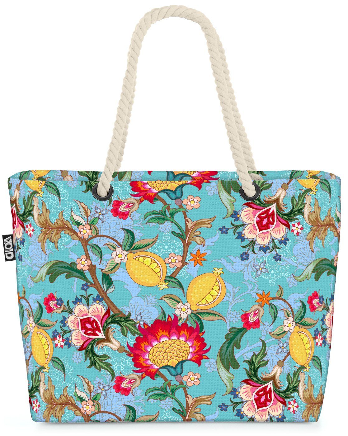 VOID Strandtasche (1-tlg), Sommer Paisley Beach Bag Paisley-Muster gemustert Orient orientalisch Blumen