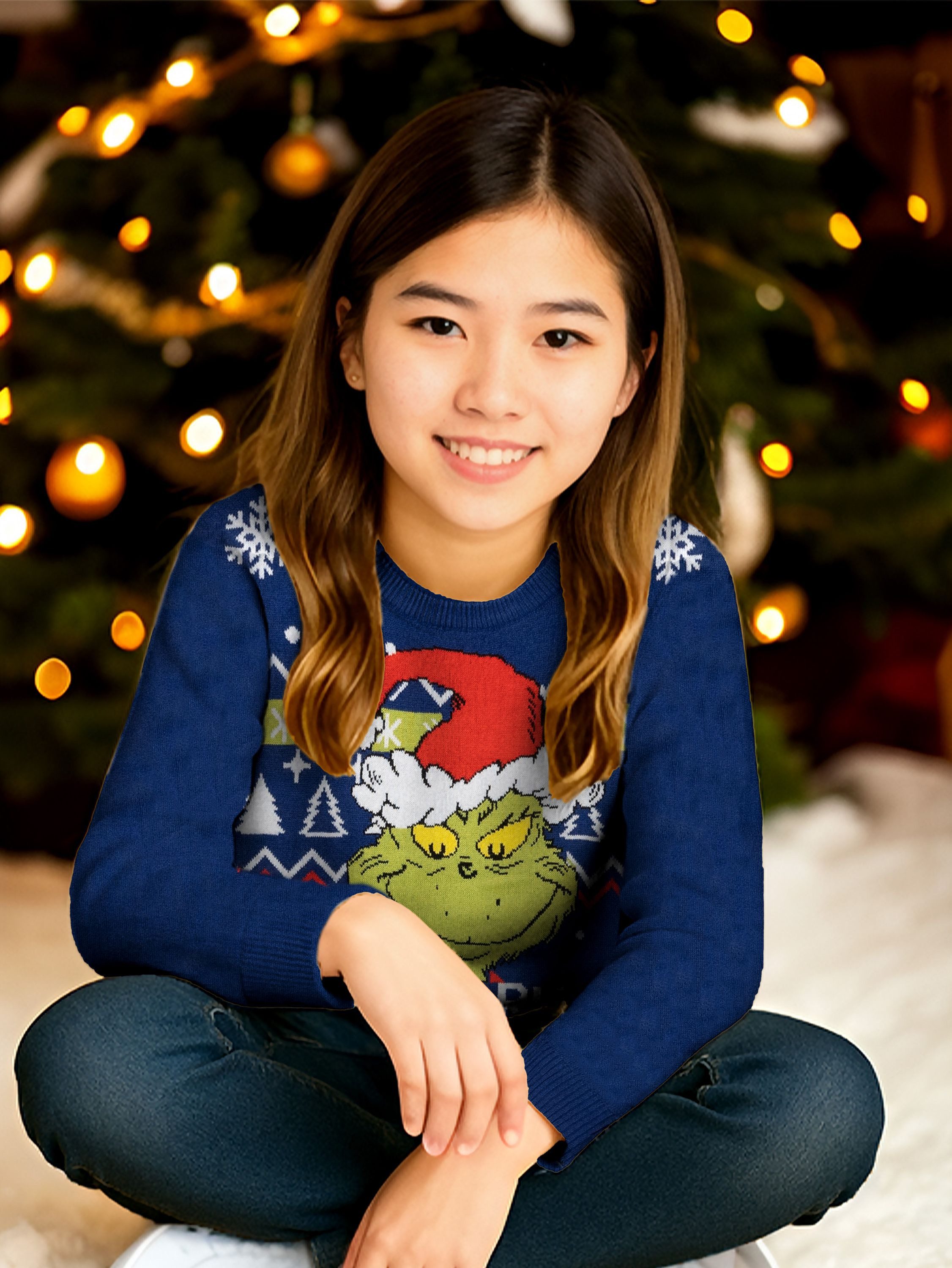 United Labels® Weihnachtspullover The Grinch Weihnachtspullover Strick Pullover Ugly Christmas Sweater