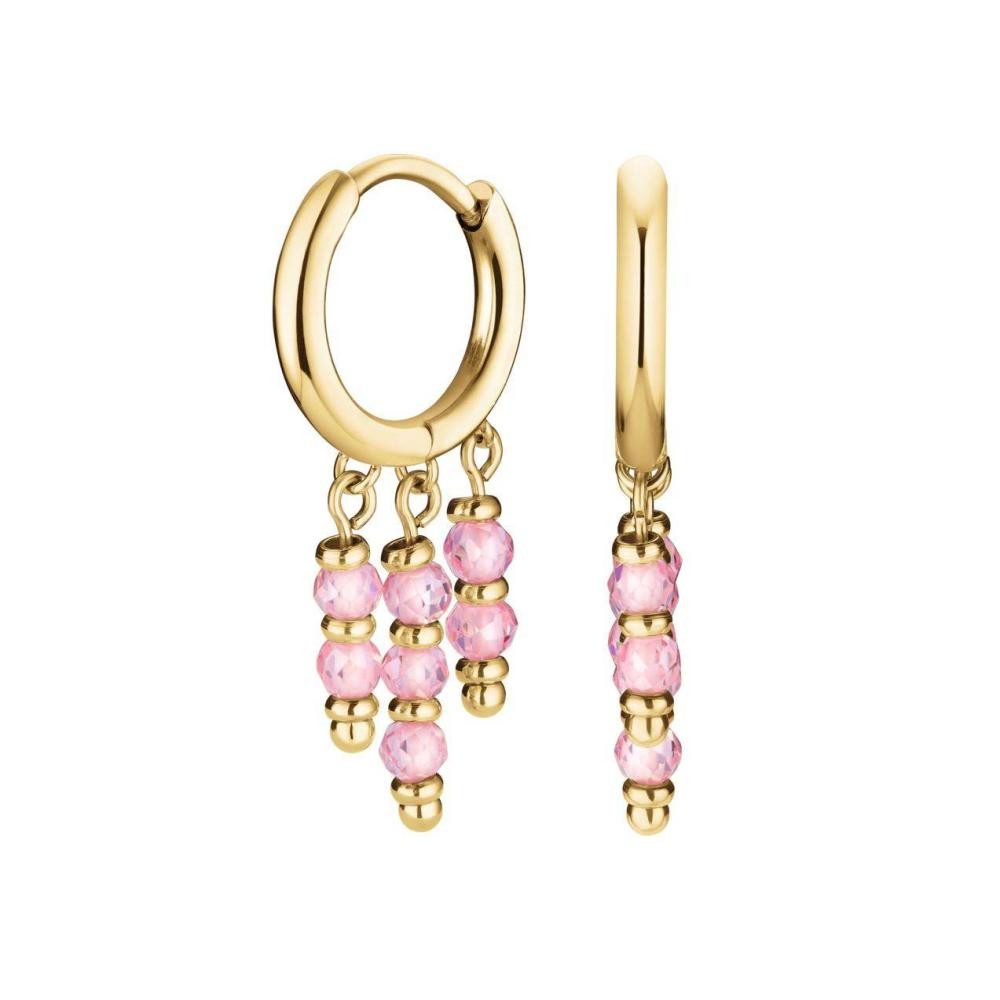 ROSEFIELD Серьги-кольца-Set ROSEFIELD Damen Серьги-кольца Gold Rosa Steine