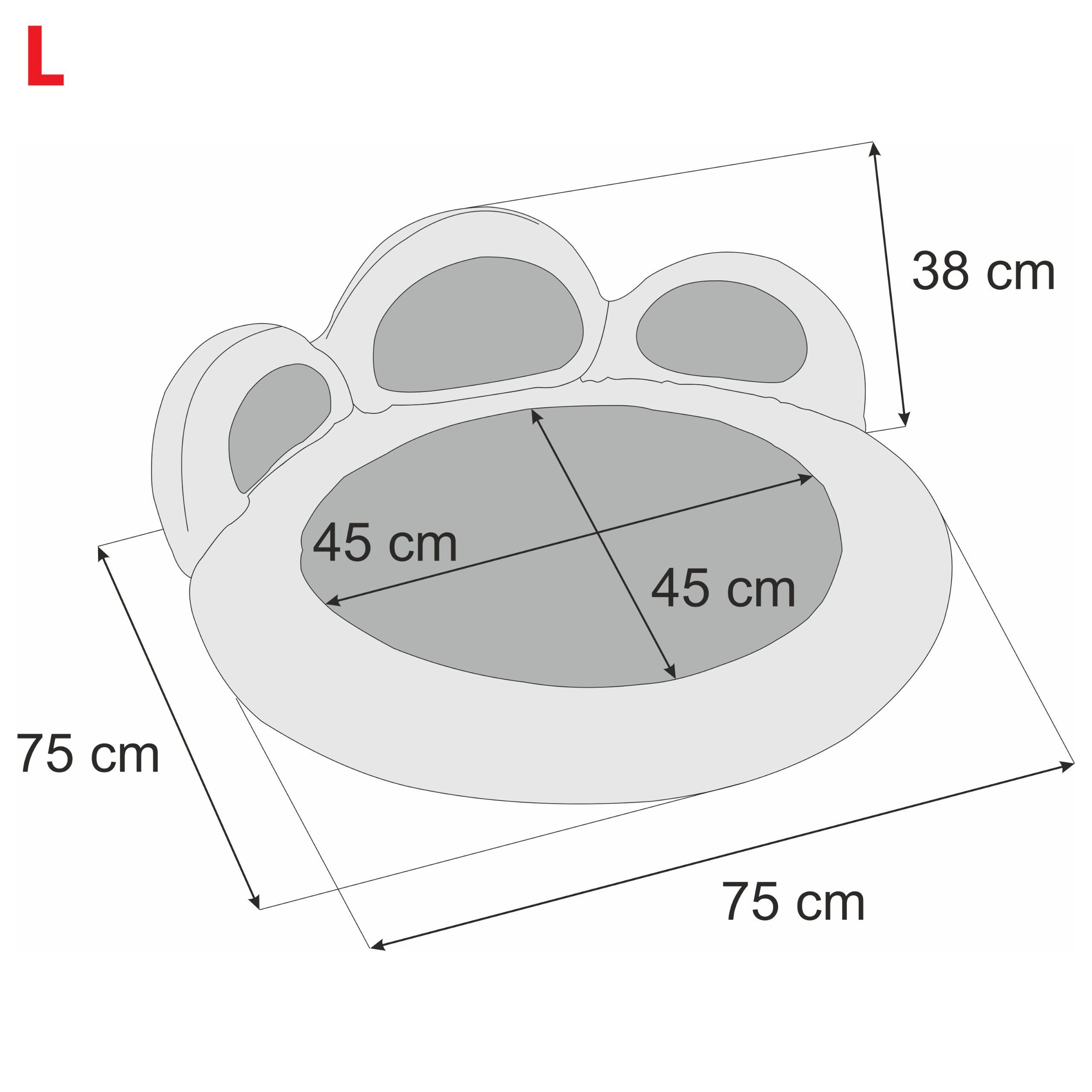 Hobbydog Tiersofa Kuscheliges Hundebett Katzenbett Hundekissen Kuschelbett Pfote