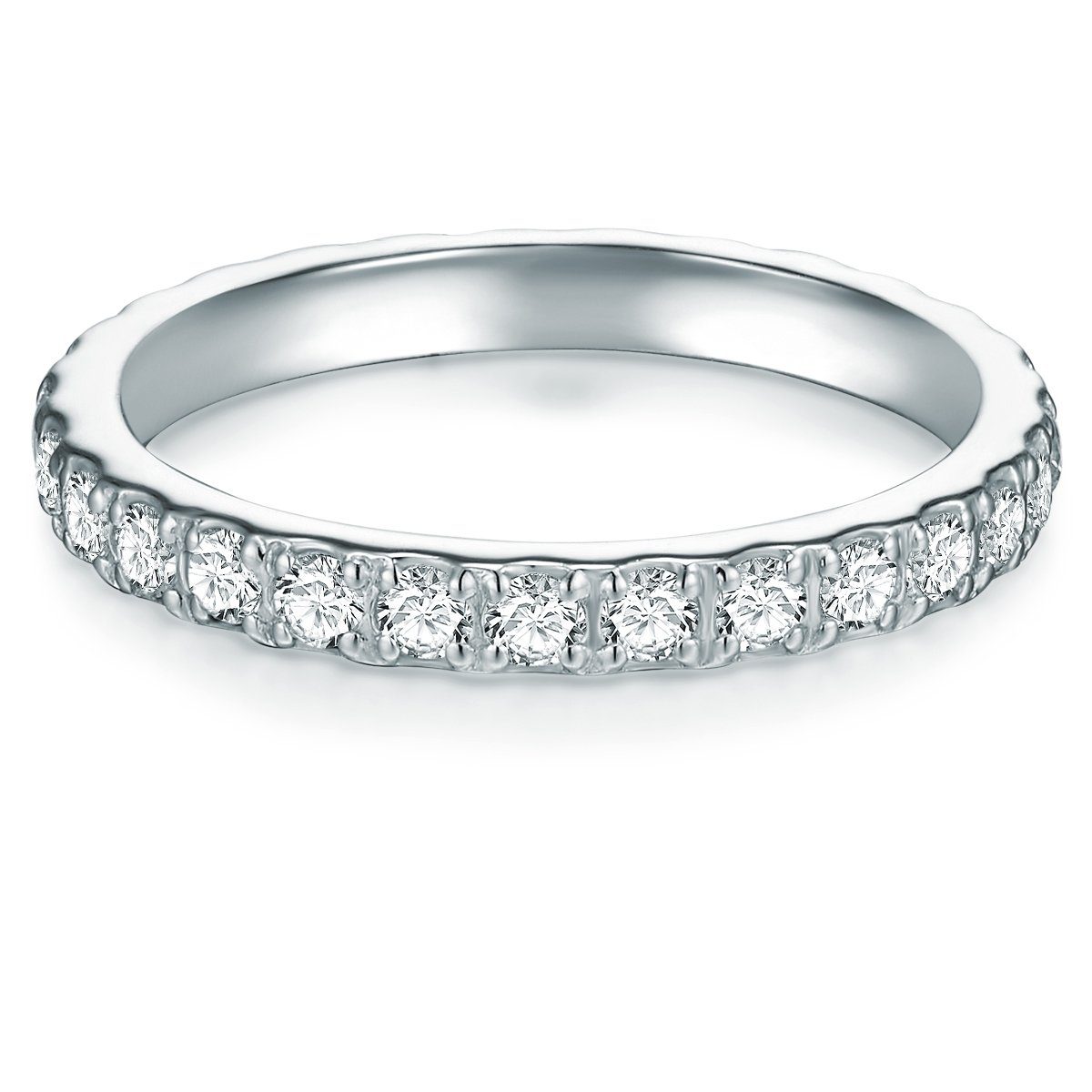 Trilani Fingerring Damen-Ring aus 925 Sterling Silber, mit Zirkonia