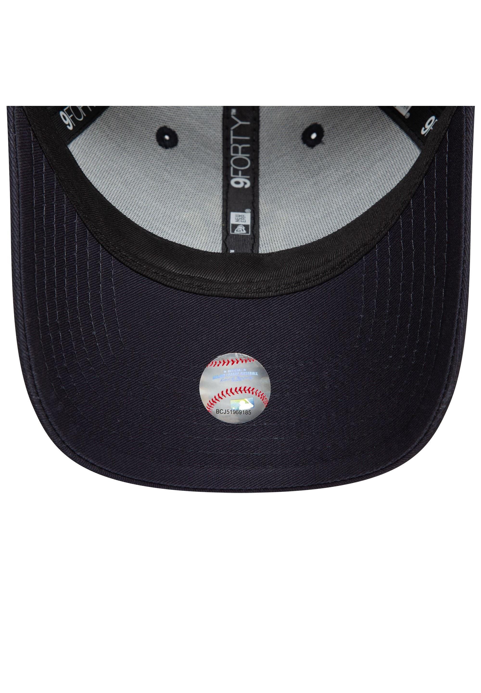 New Era Baseball Cap New York Yankees MLB Metallic Marineblau Verstellbare 9Forty Cap New E (1-St)