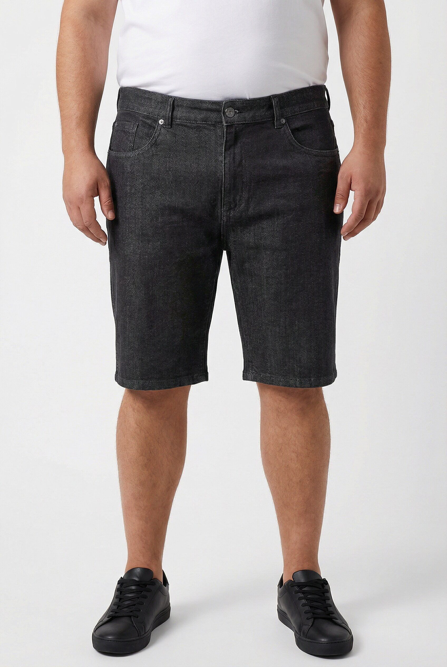 Men Plus Bermudas Jeansbermuda FLEXLASTIC® Denim 5-Pocket