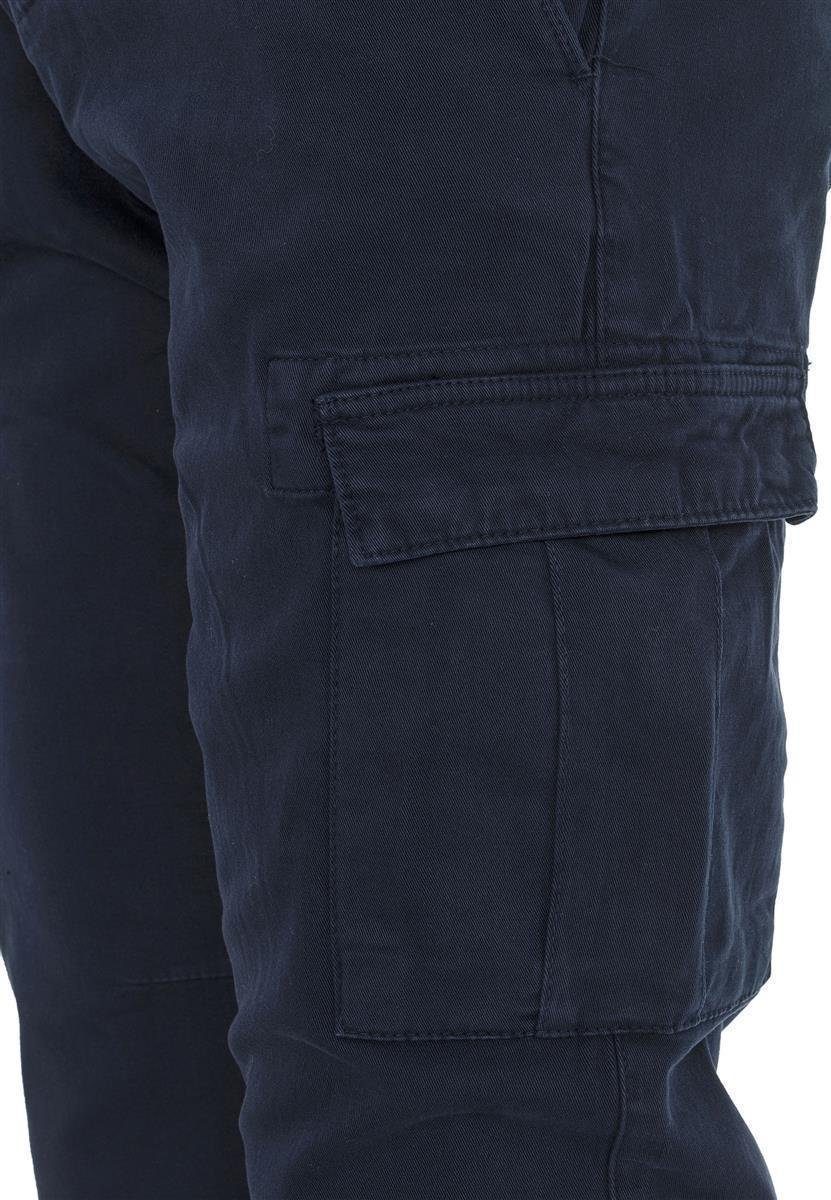 Navy Blau Hose Stylische Jogger Twill RedBridge Cargohose Jeans Cargo