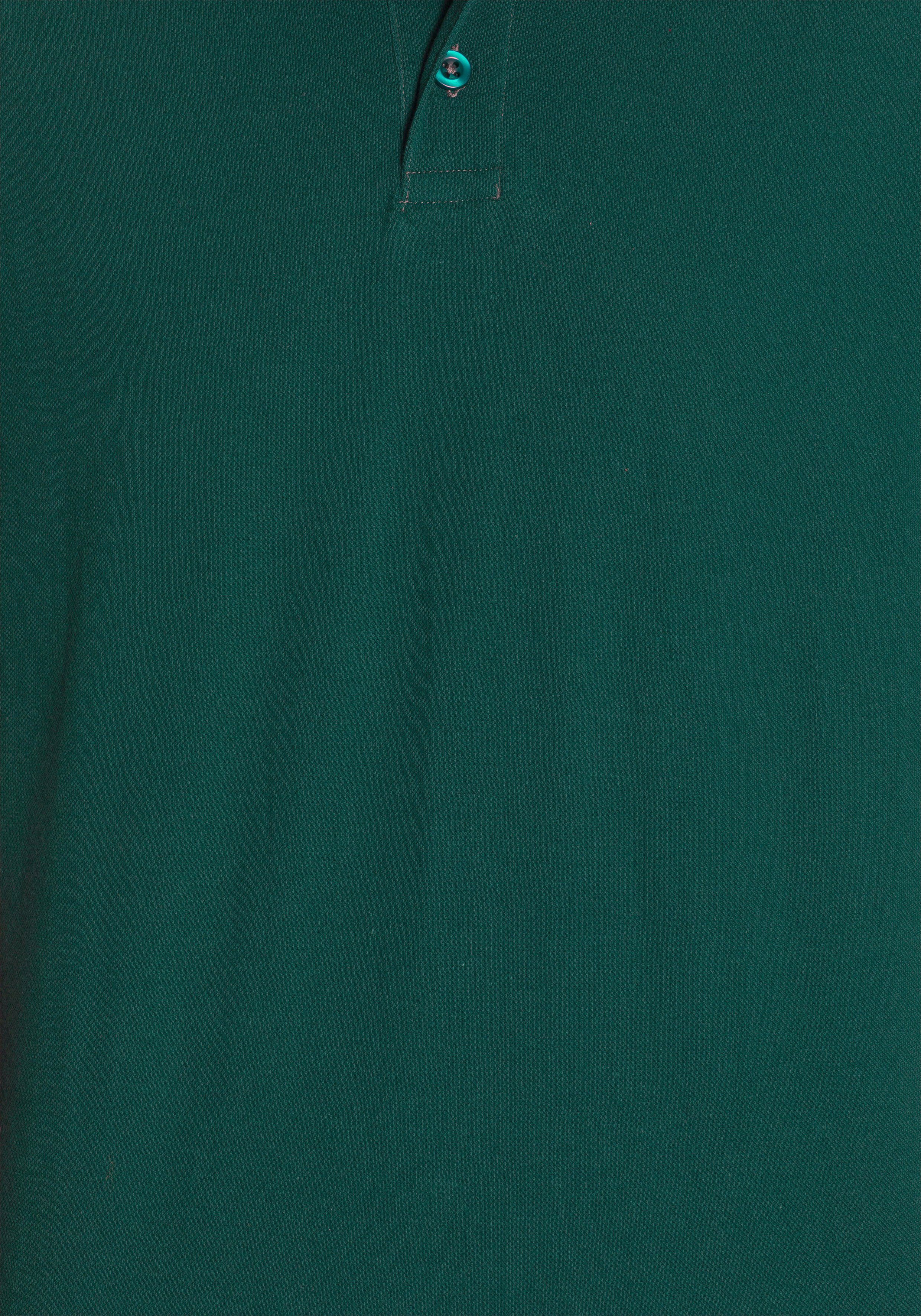 Man's Poloshirt Piqué World dunkelgrün