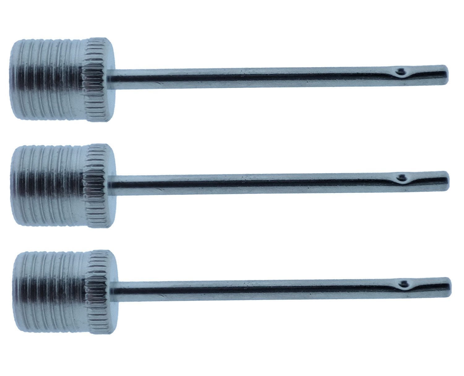 HundB Handpumpe 3 Nadeln für Ballpumpe (Stück, 3-tlg., Nadel für Ballpumpe), Kompressornadel Venitlnadel Ballnadel Ballpumpe