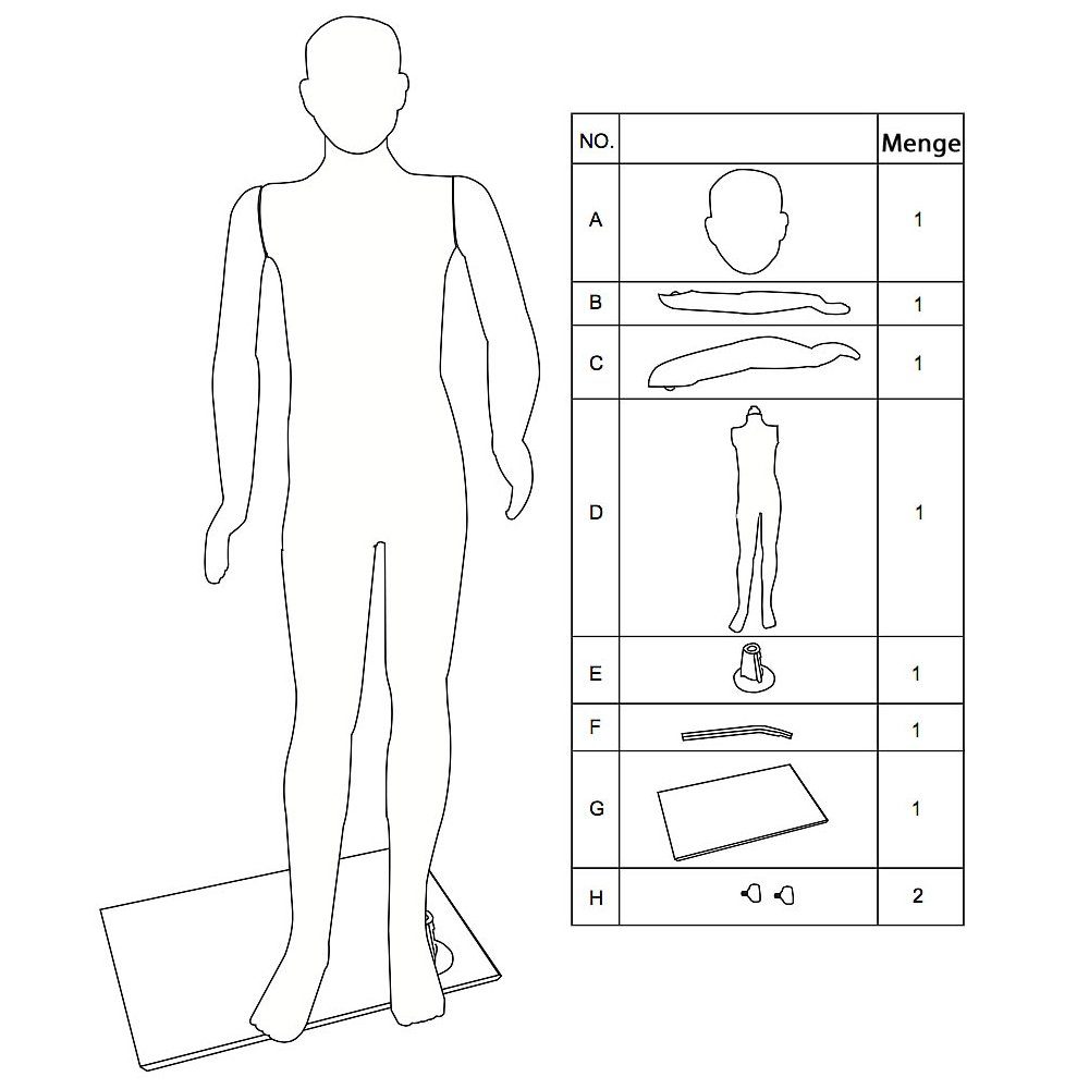 Melko Schneiderpuppe Schaufensterpuppe Schneiderpuppe Beweglich Mannequin Torso Manichino, Beweglich – Bild 5 von 5
