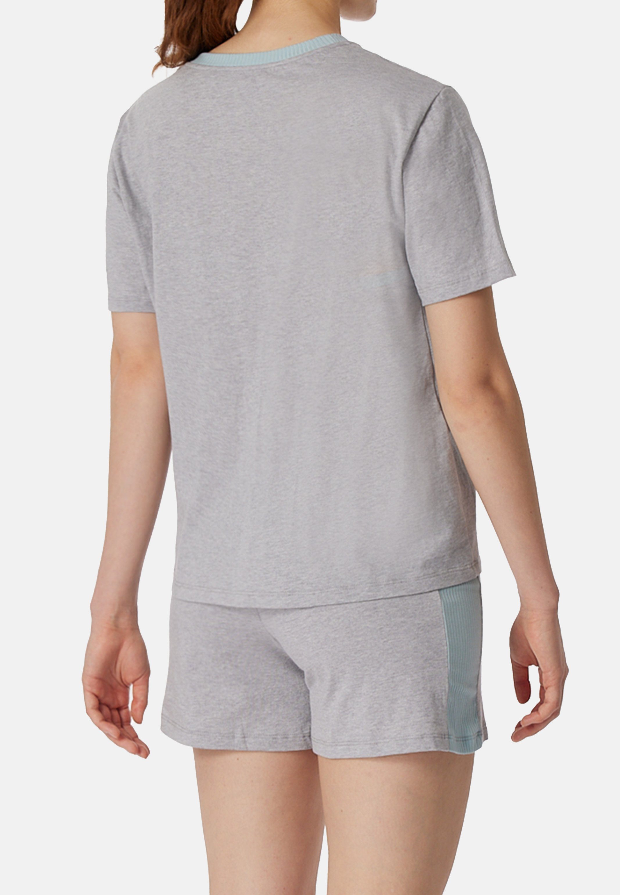 Schiesser Pyjama Casual Nightwear (Set, 2 tlg) Schlafanzug - Baumwolle - Atmungsaktiv