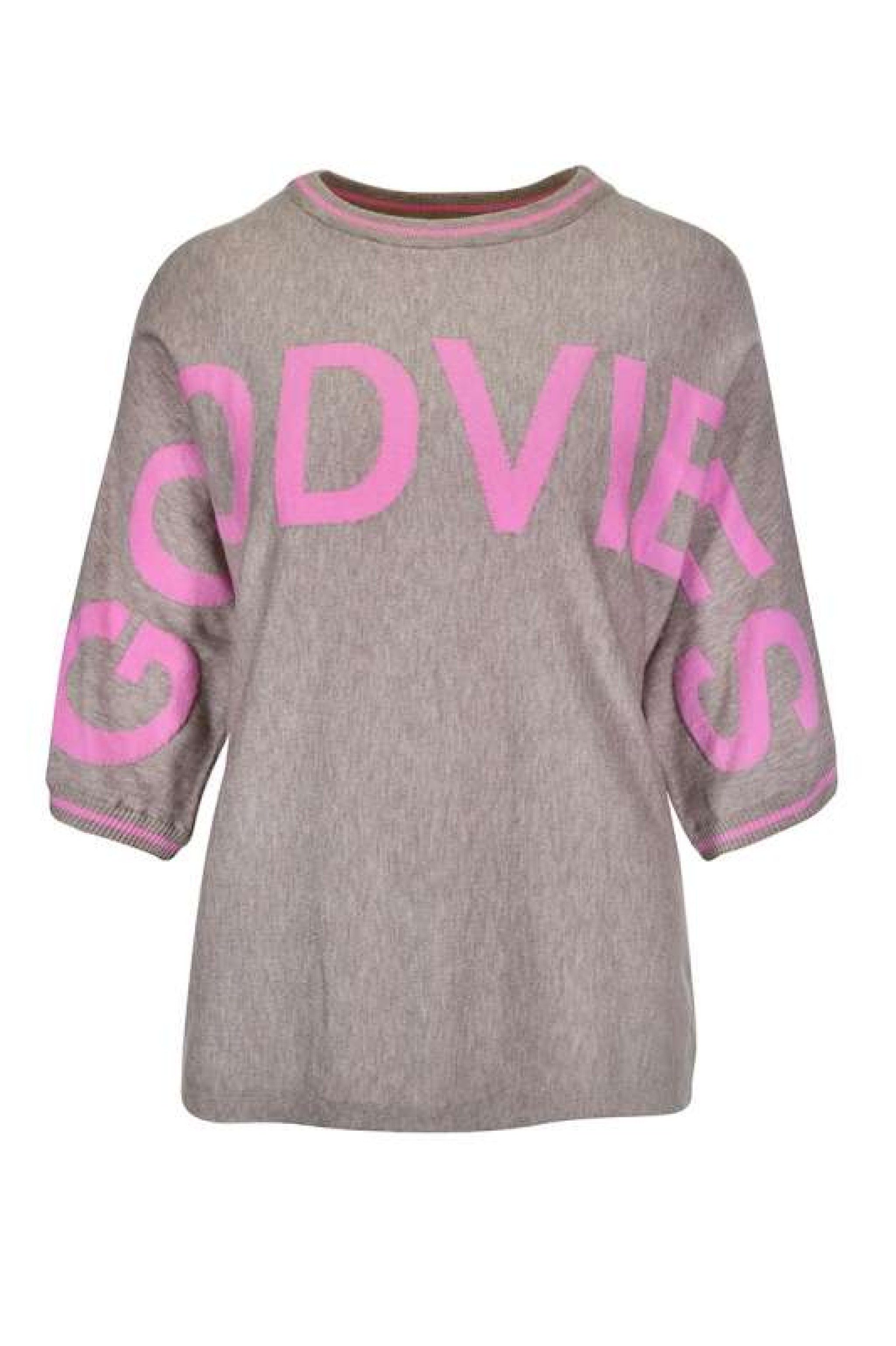 Kenny S. Rundhalspullover 3/4 A. PULLI SCHRIFT