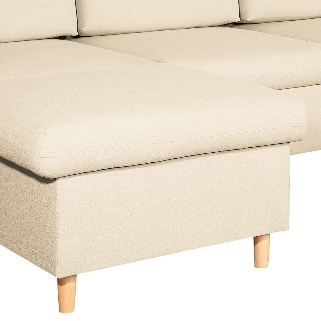 Sofa Europe in Sofa Polster Ecksofa Made U Couch Bettfunktion, Wohnlandschaft JVmoebel Form