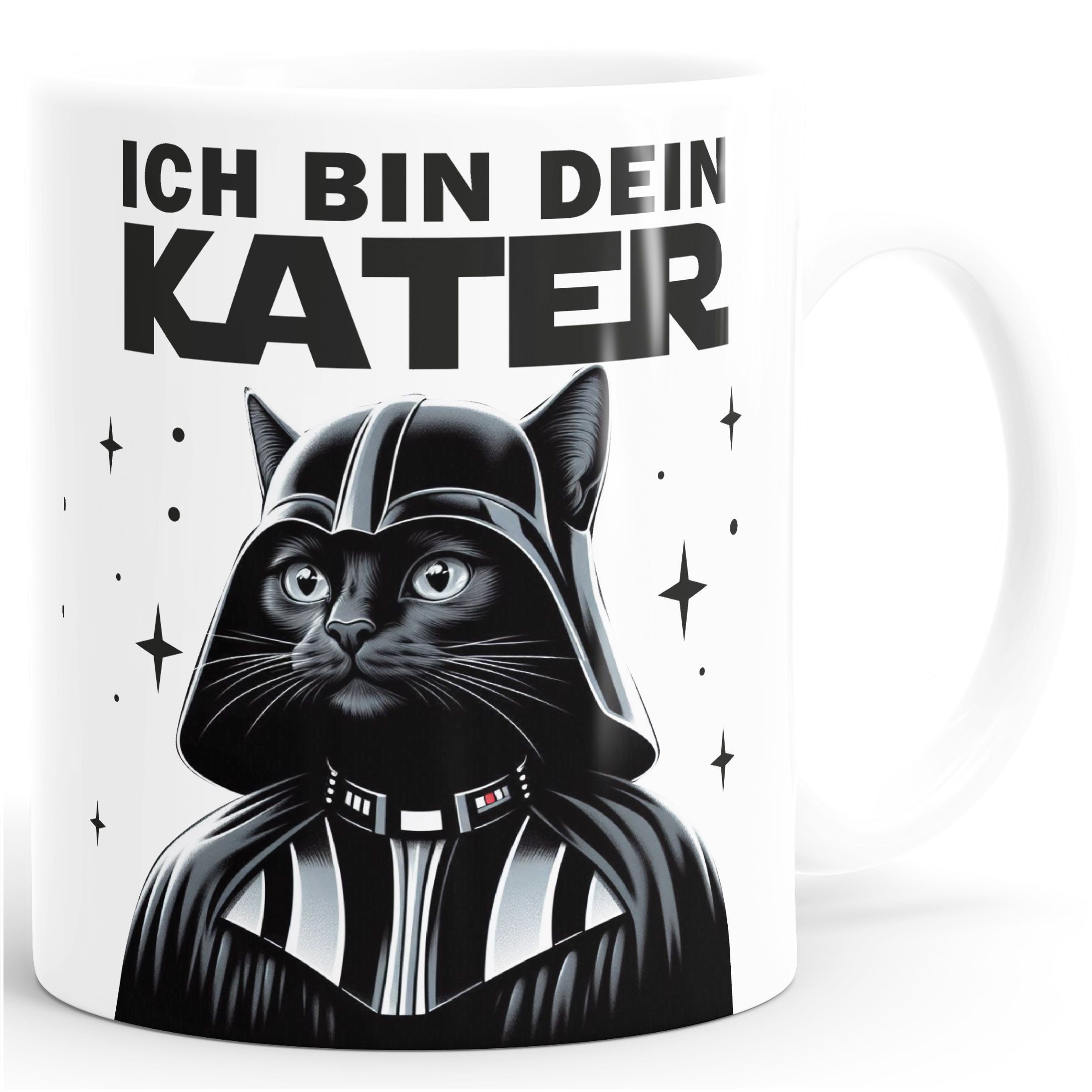 MoonWorks Tasse Kaffee-Tasse Ich bin dein Kater Wortspiel Filmzitat Parodie Geschenke, Keramik