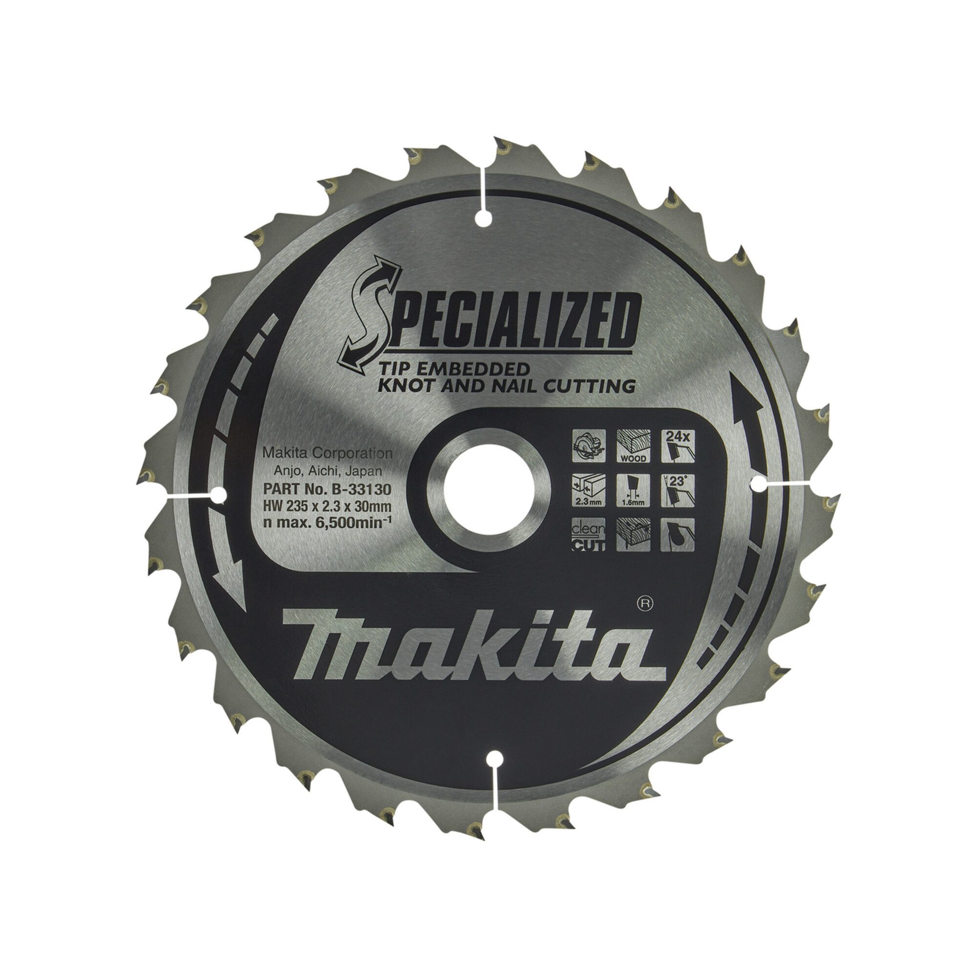 Kreissägeblatt Makita Specialized Sägeb.235x30x24Z (B-33130)
