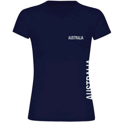 multifanshop T-Shirt Damen Australia - Brust & Seite - Frauen