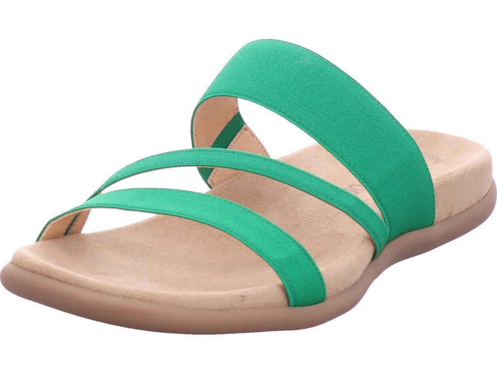 Gabor Mules Femme Best Fit - Sabots Confortables Textile Et Cuir Talon 4cm