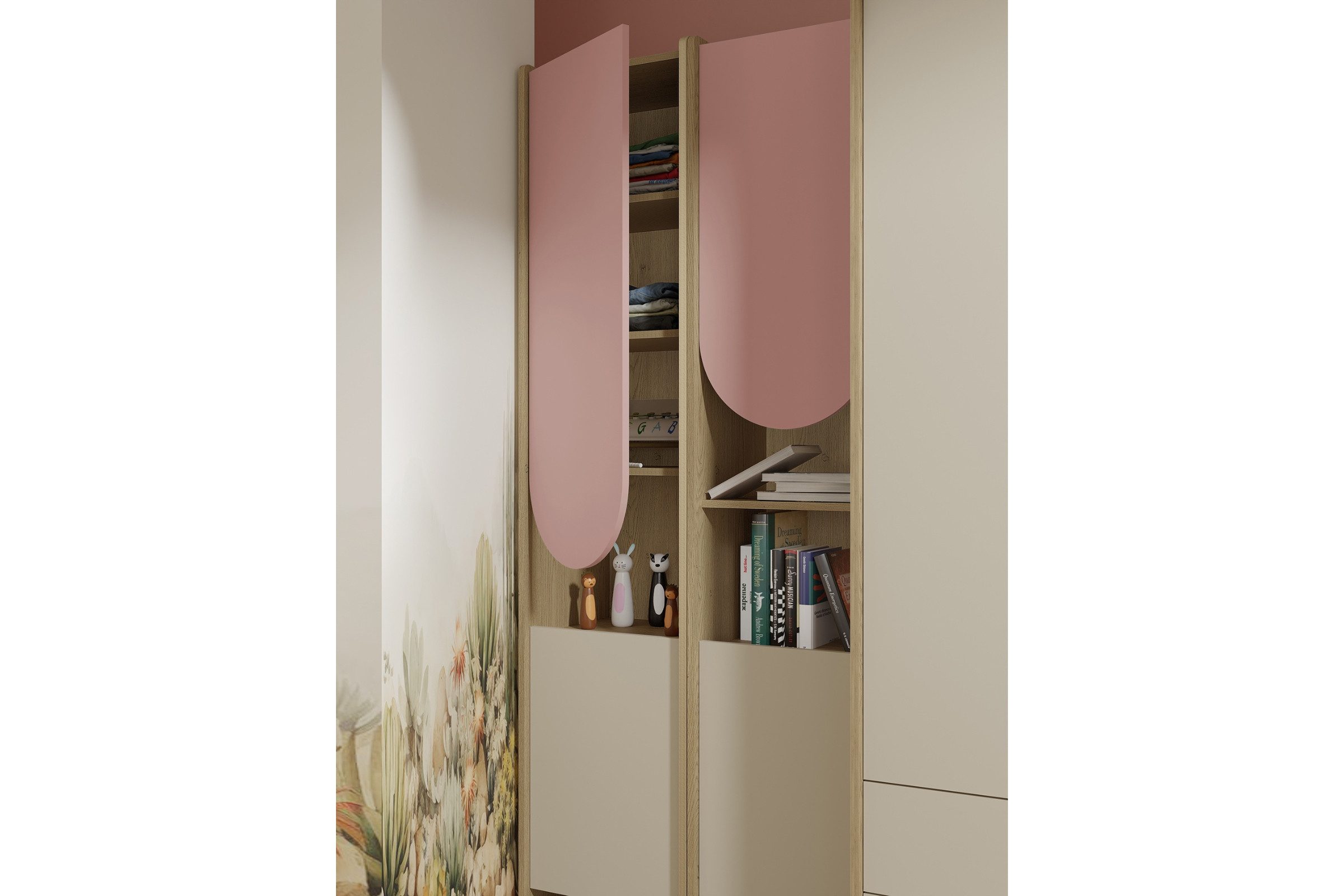 Deine Möbel 24 Hängeregal LEXO 15 16 17 Wandregal Kinderzimmer Bücherregal, Breite 80/82/120 cm, Set 1-tlg., ideal für Kinderzimmer & Jugendzimmer