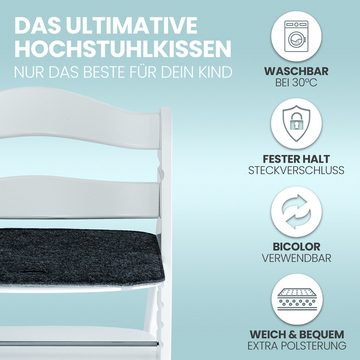 Easy and Green Hochstuhlauflage kompatibel mit Hauck Hochstühlen aus rPET Filz - Made in Germany